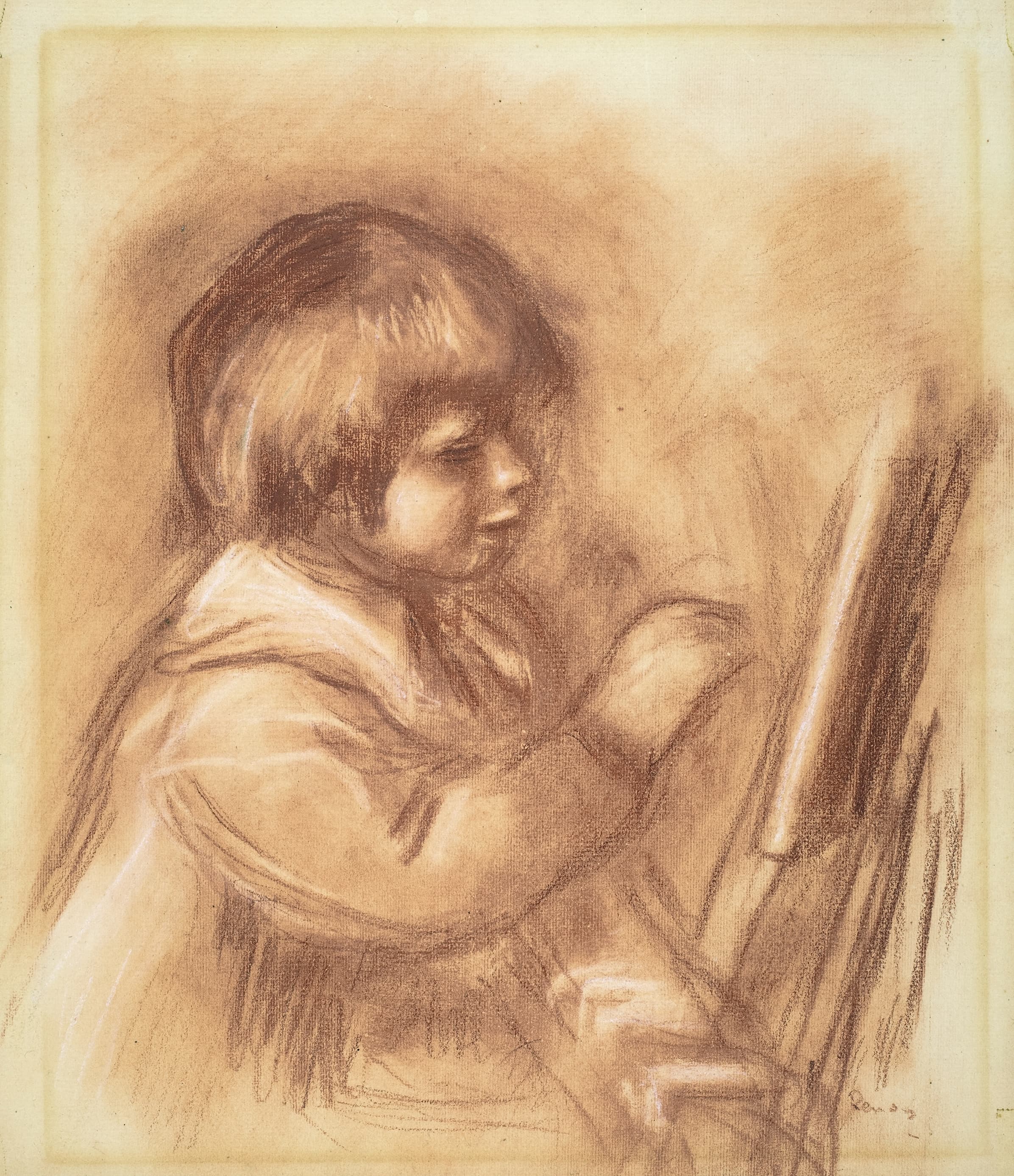 《艺术家的儿子克劳德或“可可”》（The Artist’s Son Claude or ‘Coco’）｜皮埃尔-奥古斯特·雷诺阿 Pierre-Auguste Renoir｜约. 1906