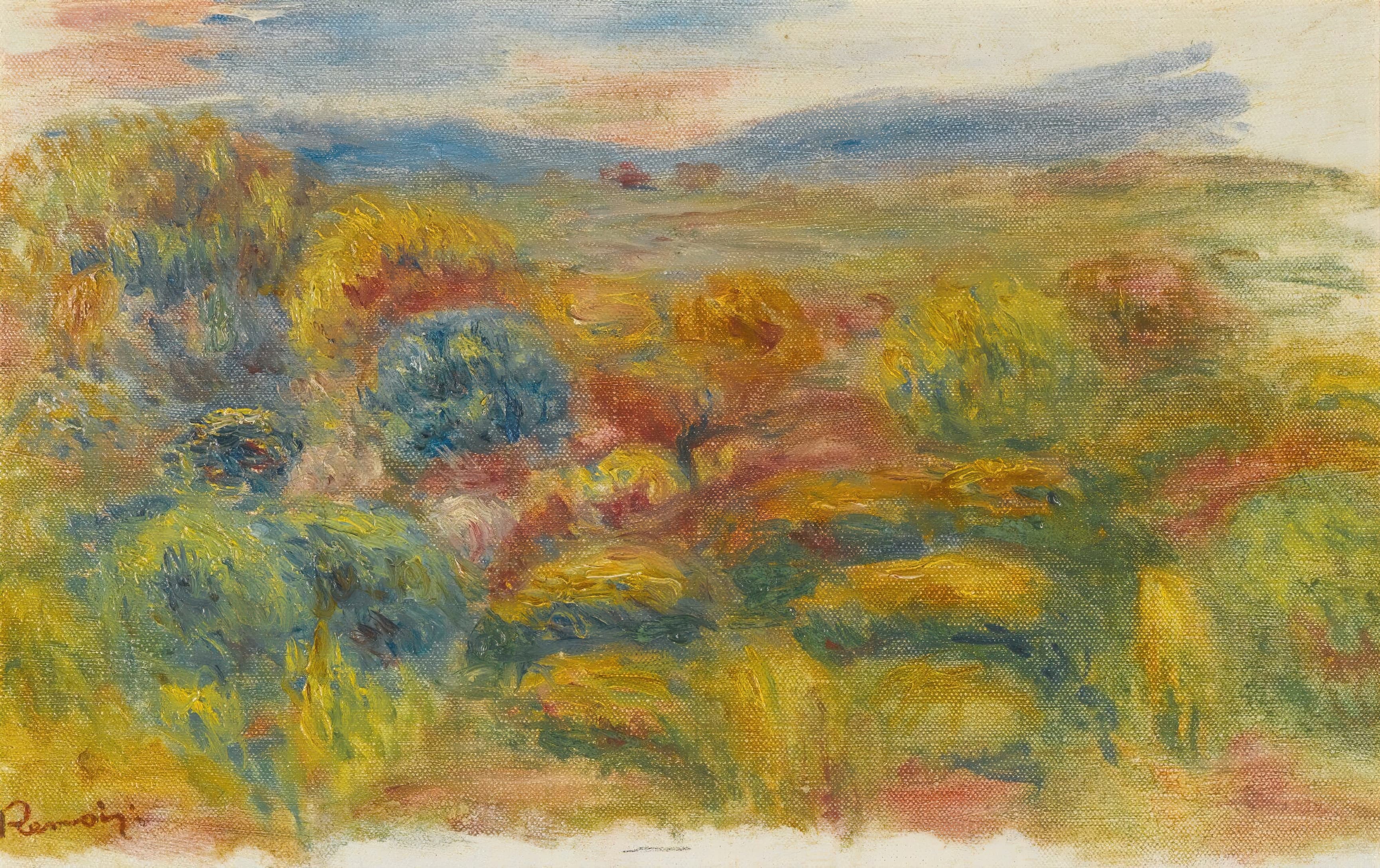 《红山》（The Red Hill）｜皮埃尔-奥古斯特·雷诺阿 Pierre-Auguste Renoir｜约 1906–10