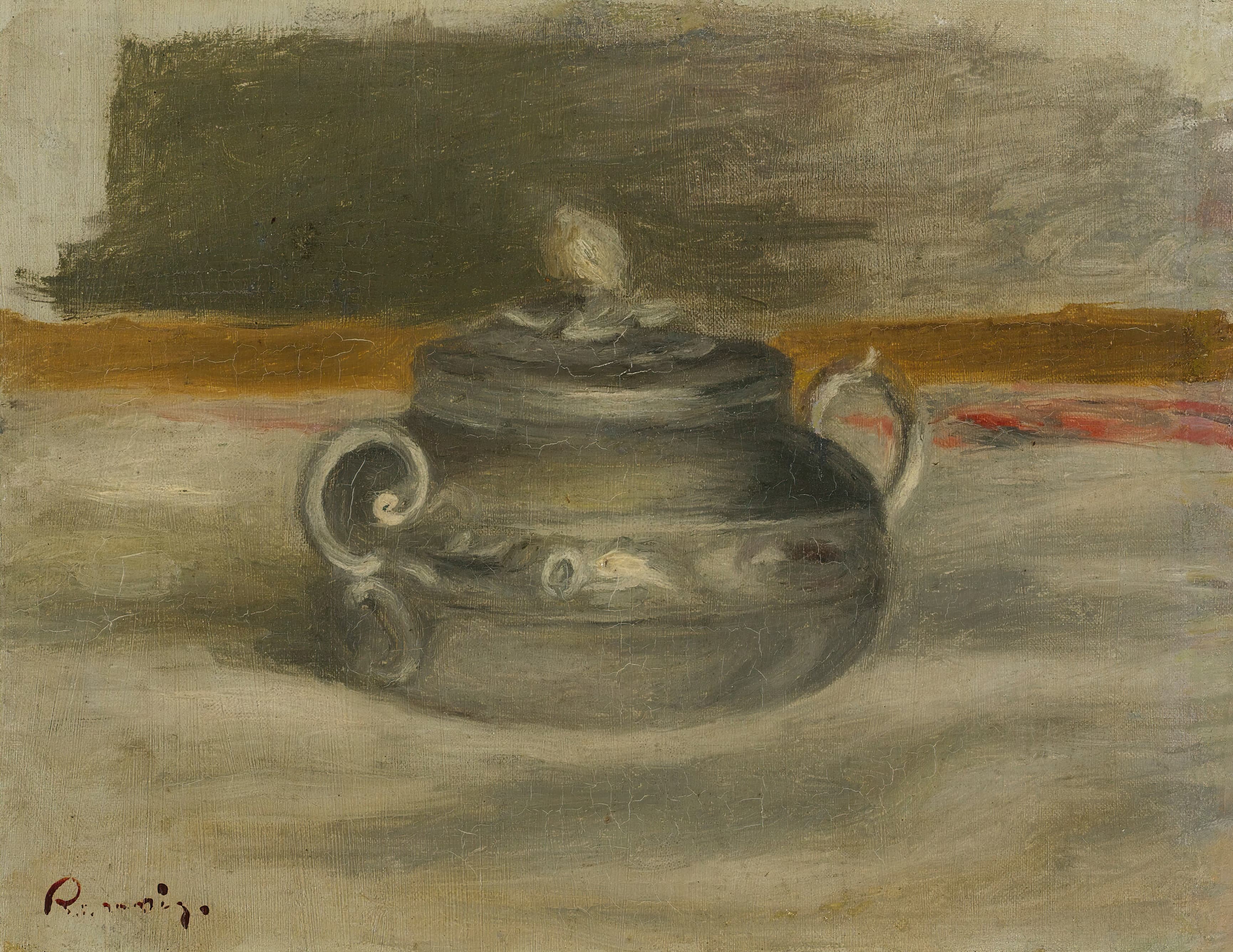 《糖罐》（The Sugar Bowl）｜皮埃尔-奥古斯特·雷诺阿 Pierre-Auguste Renoir｜约 1908–09