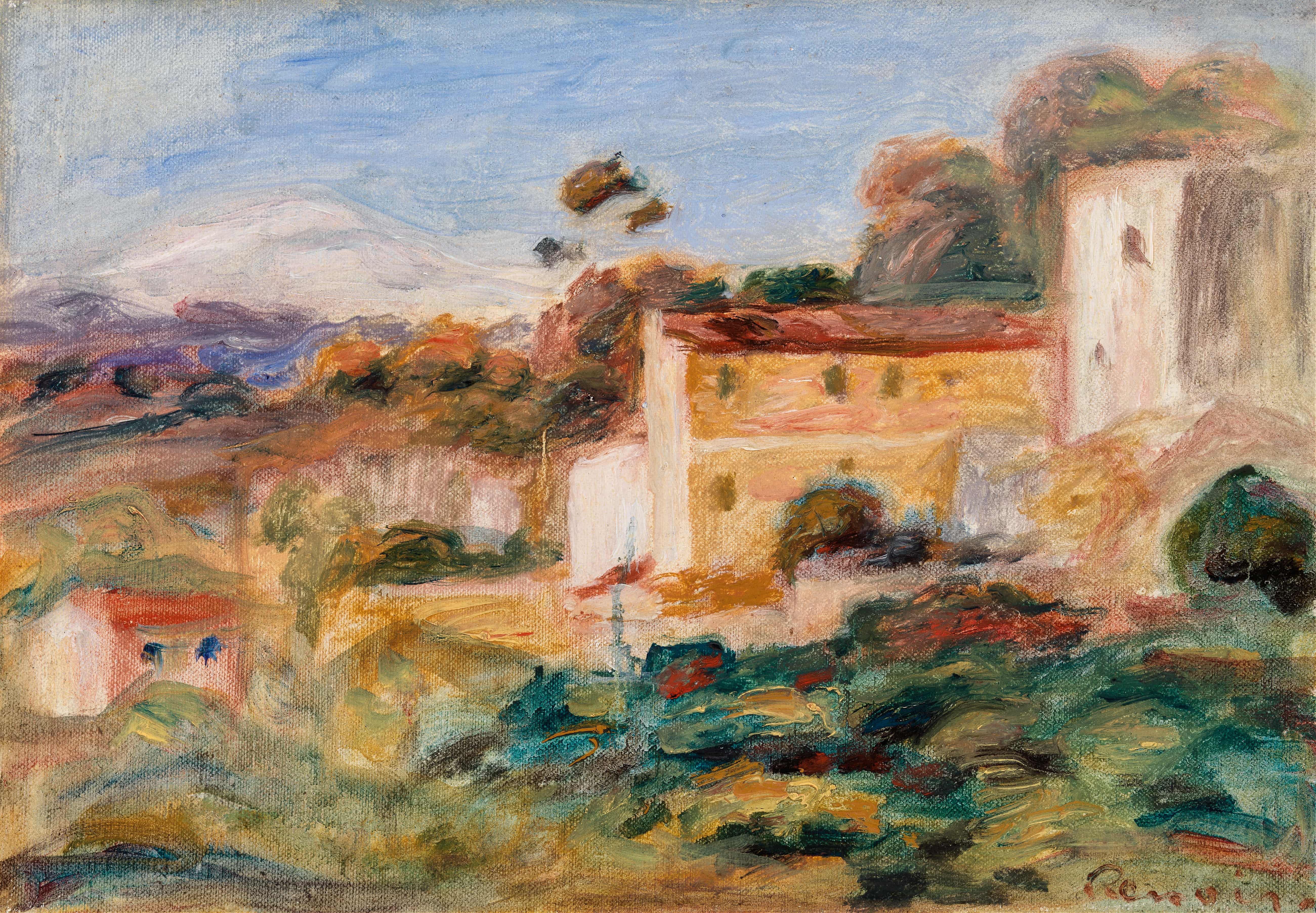 《景观》（Landscape）｜皮埃尔-奥古斯特·雷诺阿 Pierre-Auguste Renoir｜1911