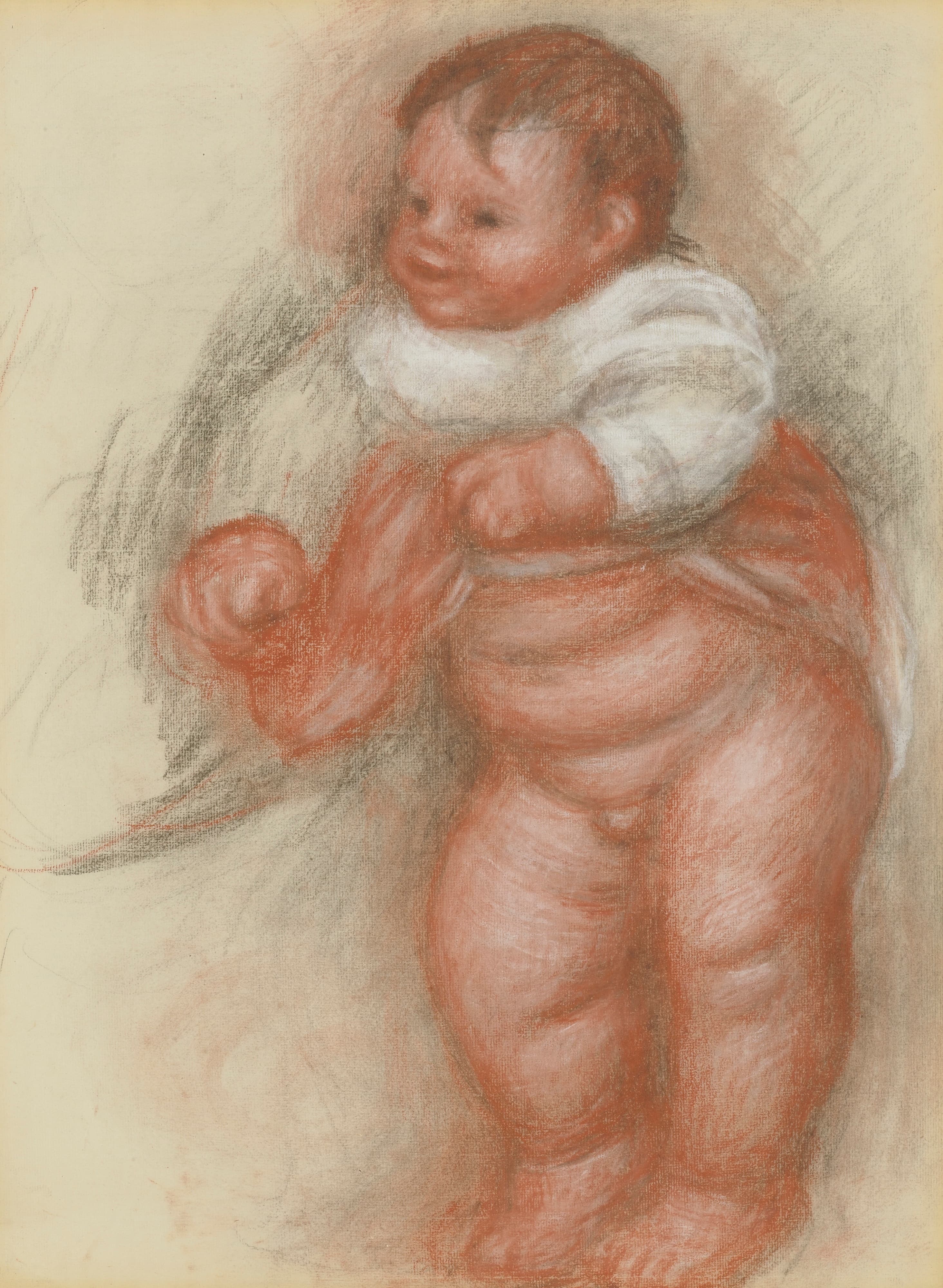 《赤裸的孩子站着》（Naked Child Standing）｜皮埃尔-奥古斯特·雷诺阿 Pierre-Auguste Renoir｜约 1913