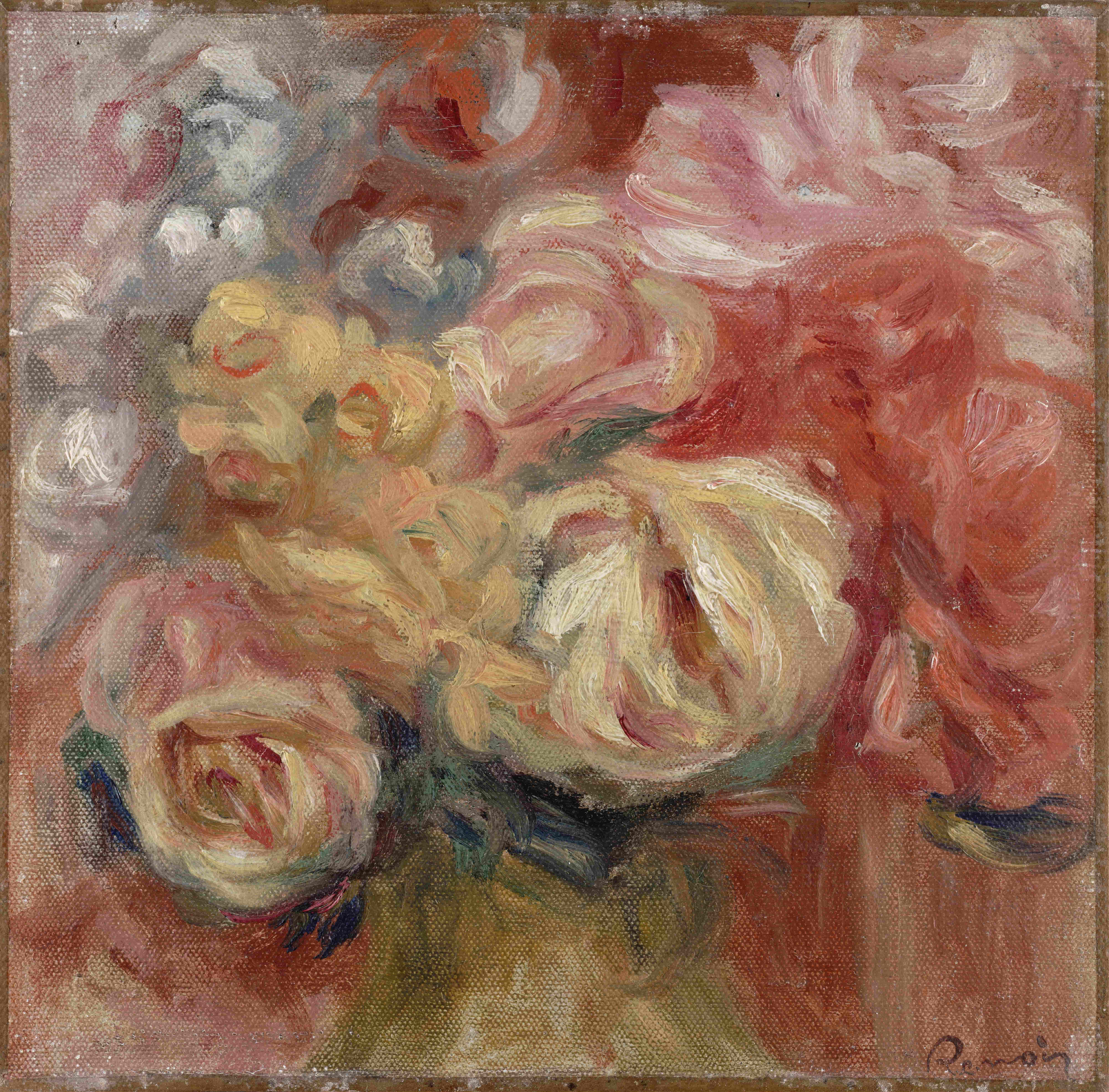 《花朵》（Flowers）｜皮埃尔-奥古斯特·雷诺阿 Pierre-Auguste Renoir｜1915–1919