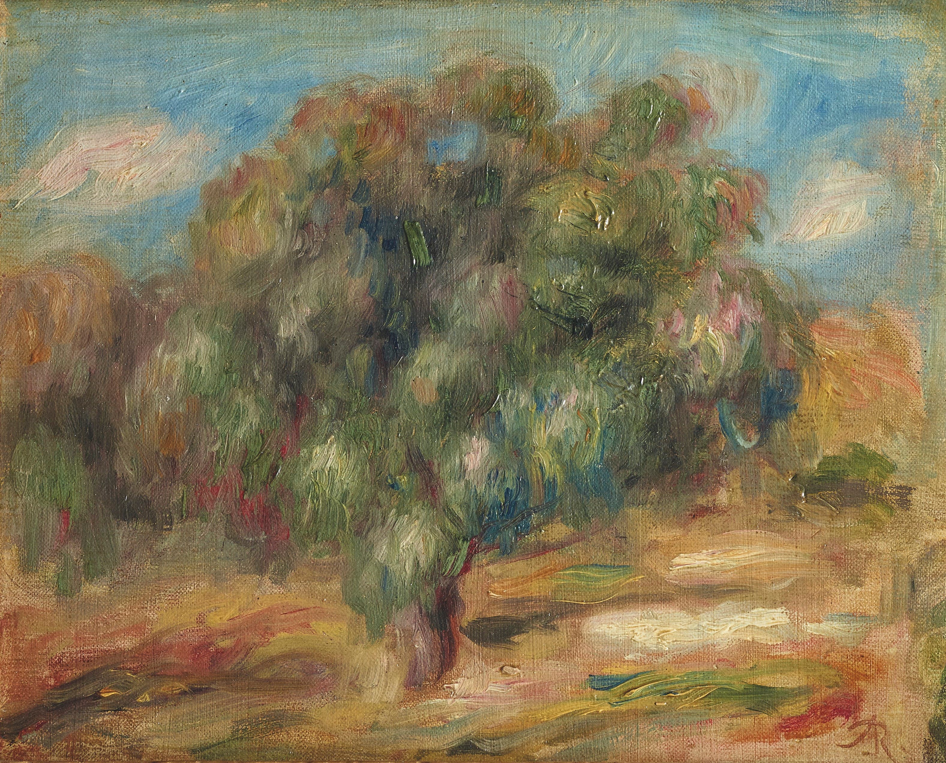 《景观》（Landscape）｜皮埃尔-奥古斯特·雷诺阿 Pierre-Auguste Renoir｜1915