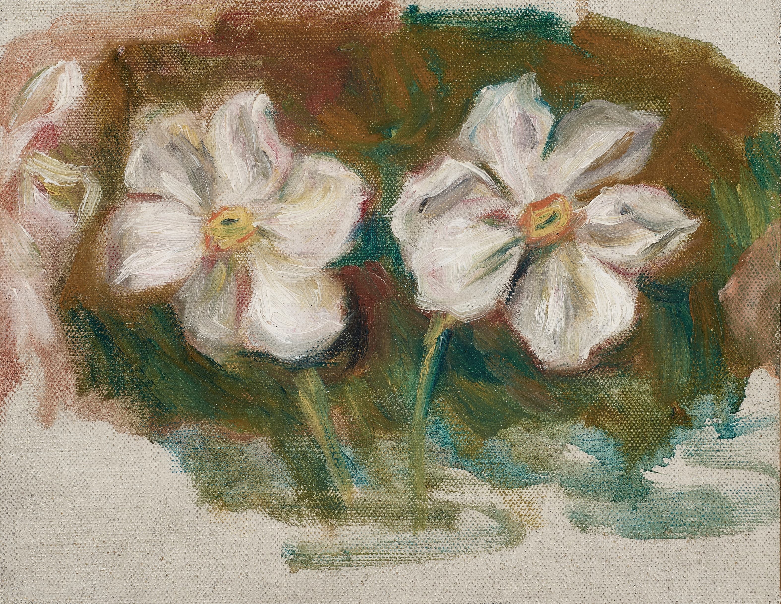 《水仙——片段（《加莱亚夫人》第二帧的饰带）》（Narcissus—Fragment (Frieze of the second frame of Madame de Galéa)）｜皮埃尔-奥古斯特·雷诺阿 Pierre-Auguste Renoir｜约 1915