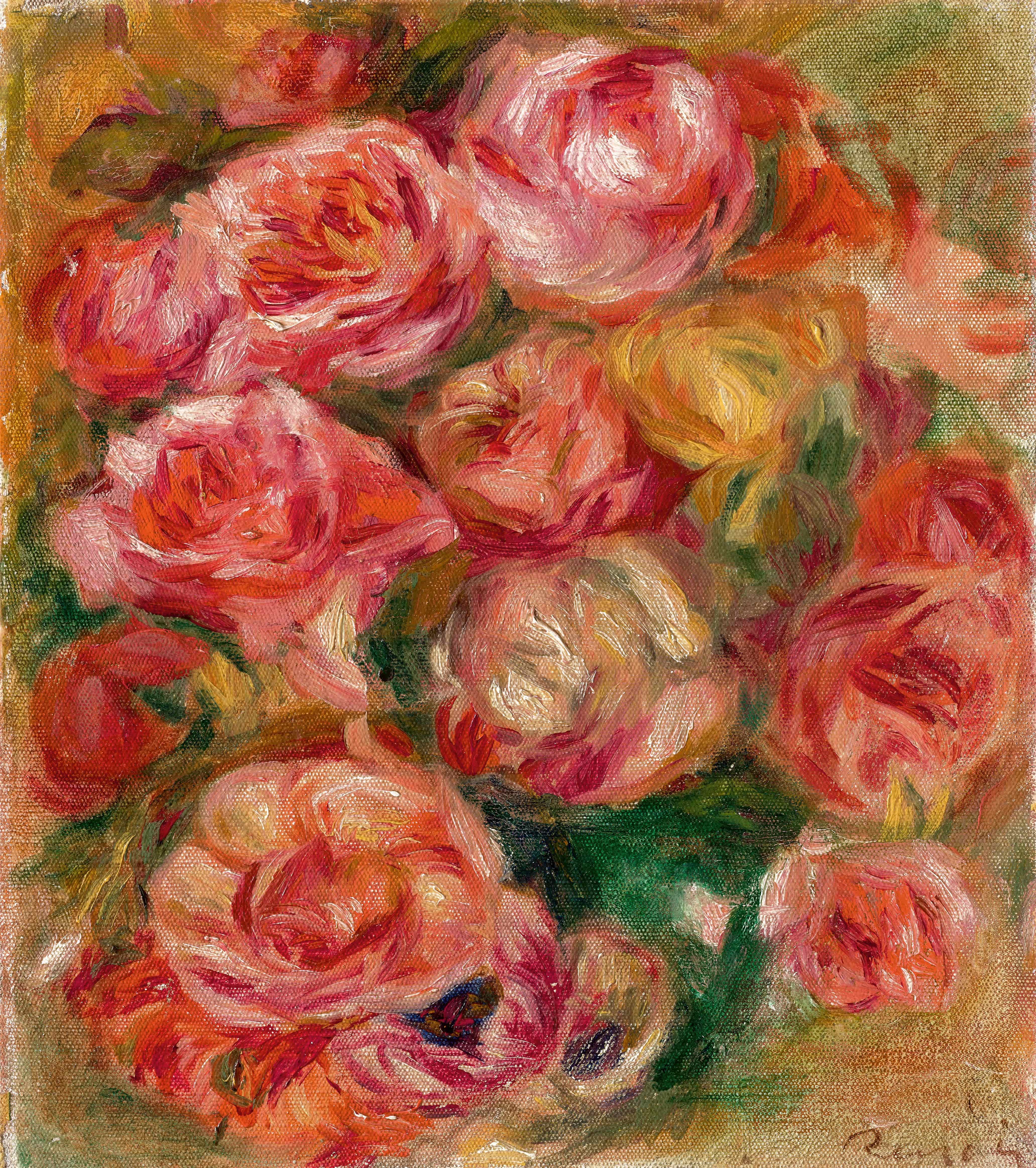 《玫瑰码头》（Rose Pier）｜皮埃尔-奥古斯特·雷诺阿 Pierre-Auguste Renoir｜1915