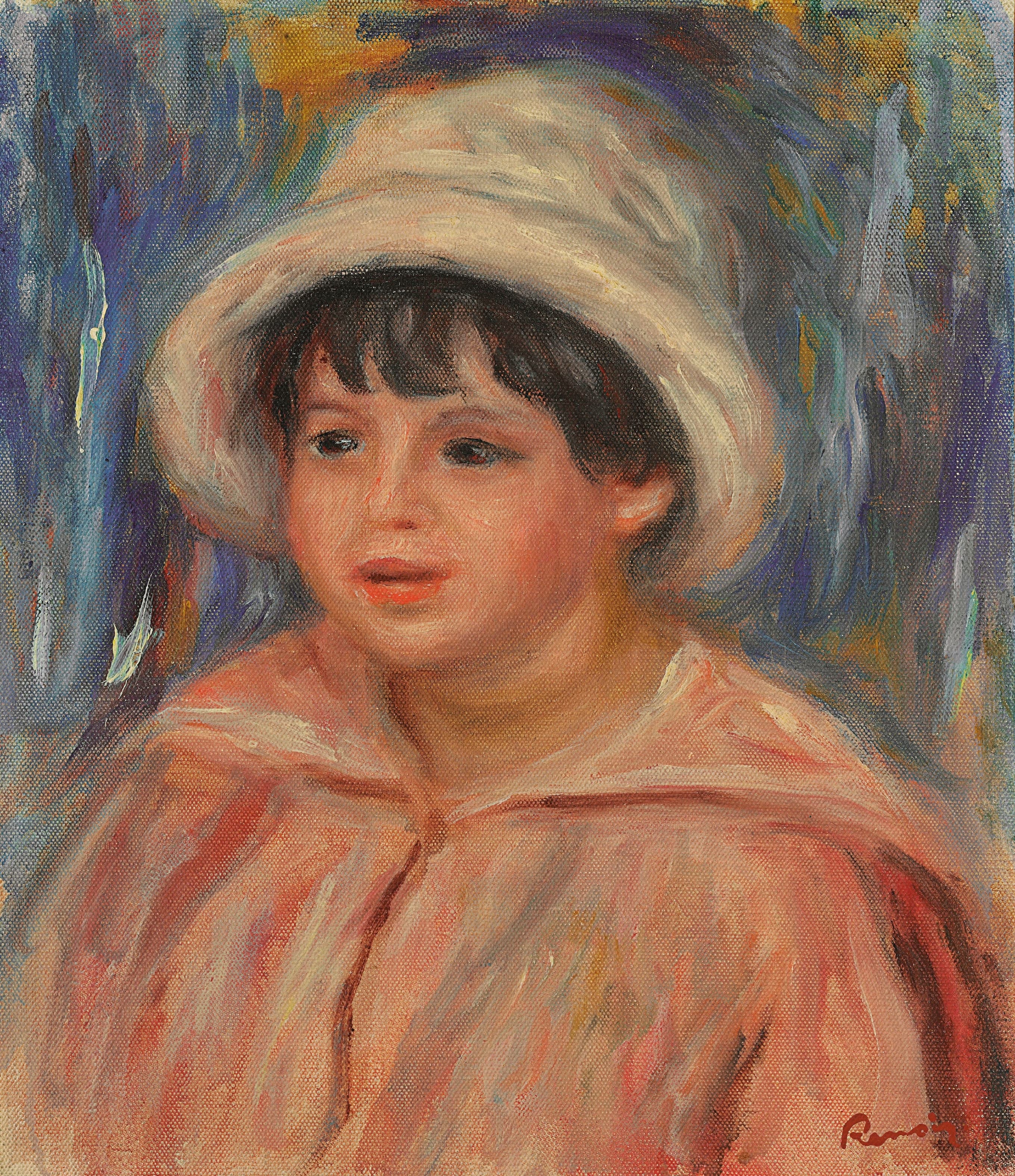 《克劳德·雷诺阿的肖像，皮埃尔·雷诺阿的儿子》（Portrait of Claude Renoir, son of Pierre Renoir）｜皮埃尔-奥古斯特·雷诺阿 Pierre-Auguste Renoir｜1918