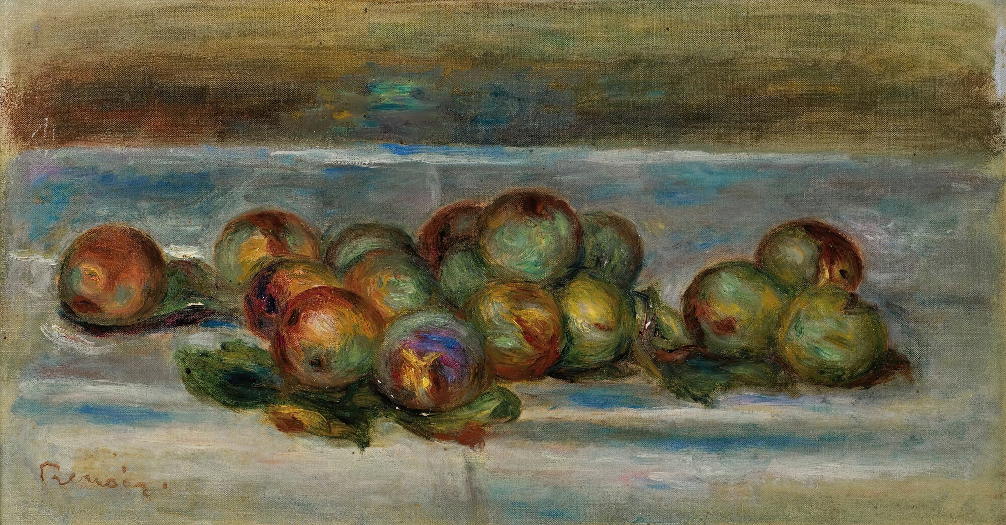 《青梅》（Greengages）｜皮埃尔-奥古斯特·雷诺阿 Pierre-Auguste Renoir｜不明
