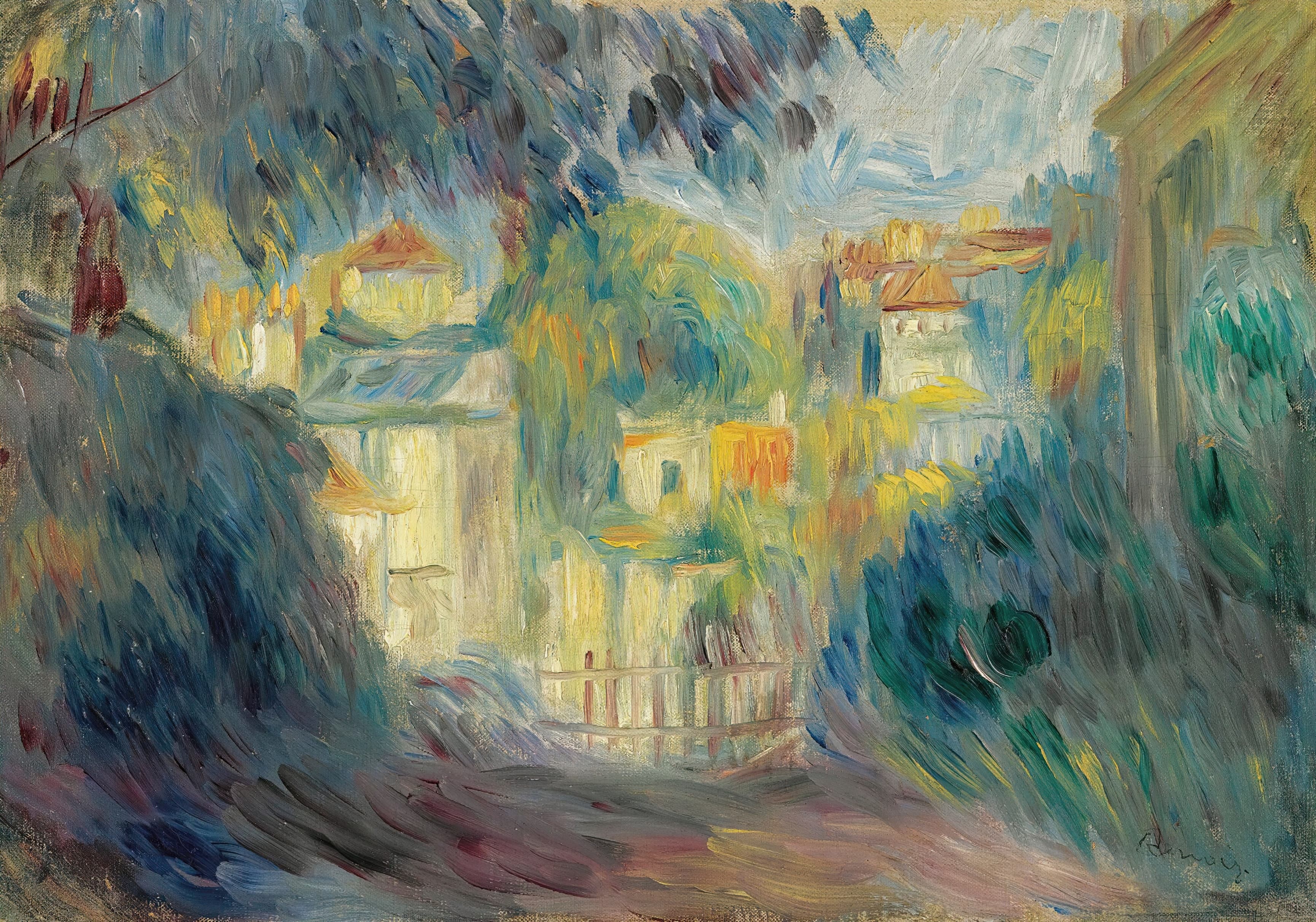 《景观》（Landscape）｜皮埃尔-奥古斯特·雷诺阿 Pierre-Auguste Renoir｜不明
