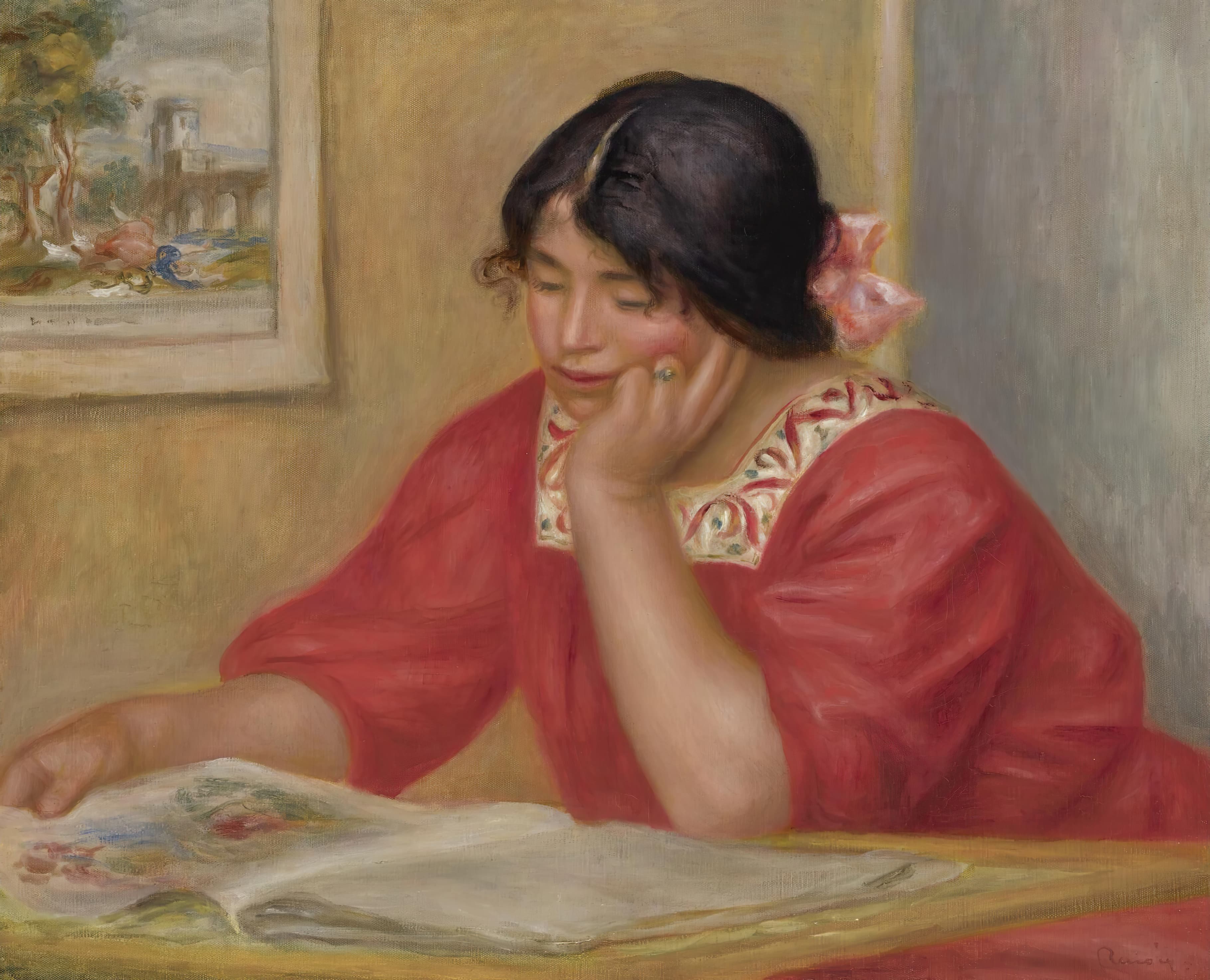 《莱昂廷·利桑特》（Léontine Lisant）｜皮埃尔-奥古斯特·雷诺阿 Pierre-Auguste Renoir｜不明