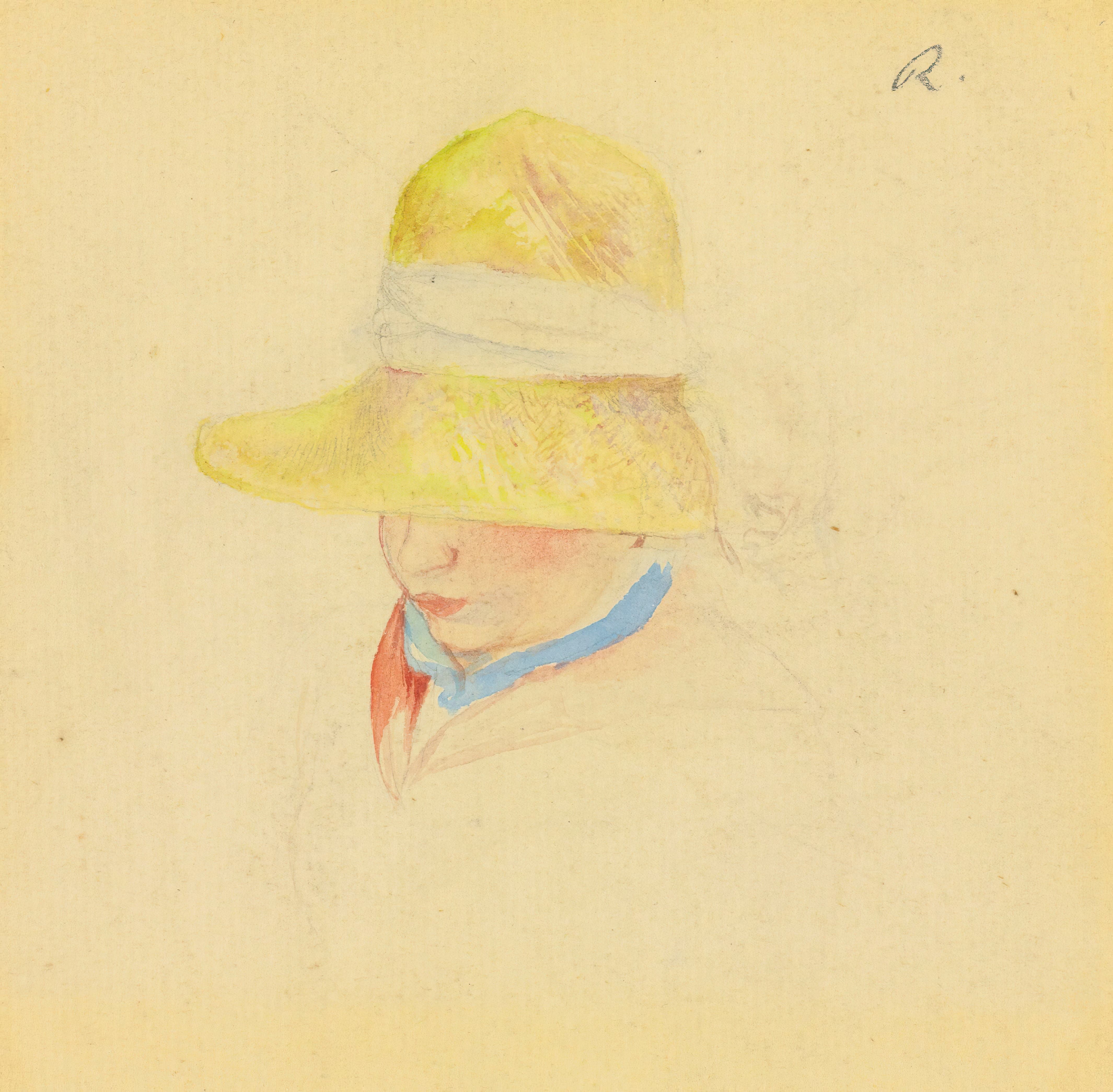 《戴帽子的雷诺阿夫人》（Madame Renoir in the Hat）｜皮埃尔-奥古斯特·雷诺阿 Pierre-Auguste Renoir｜不明