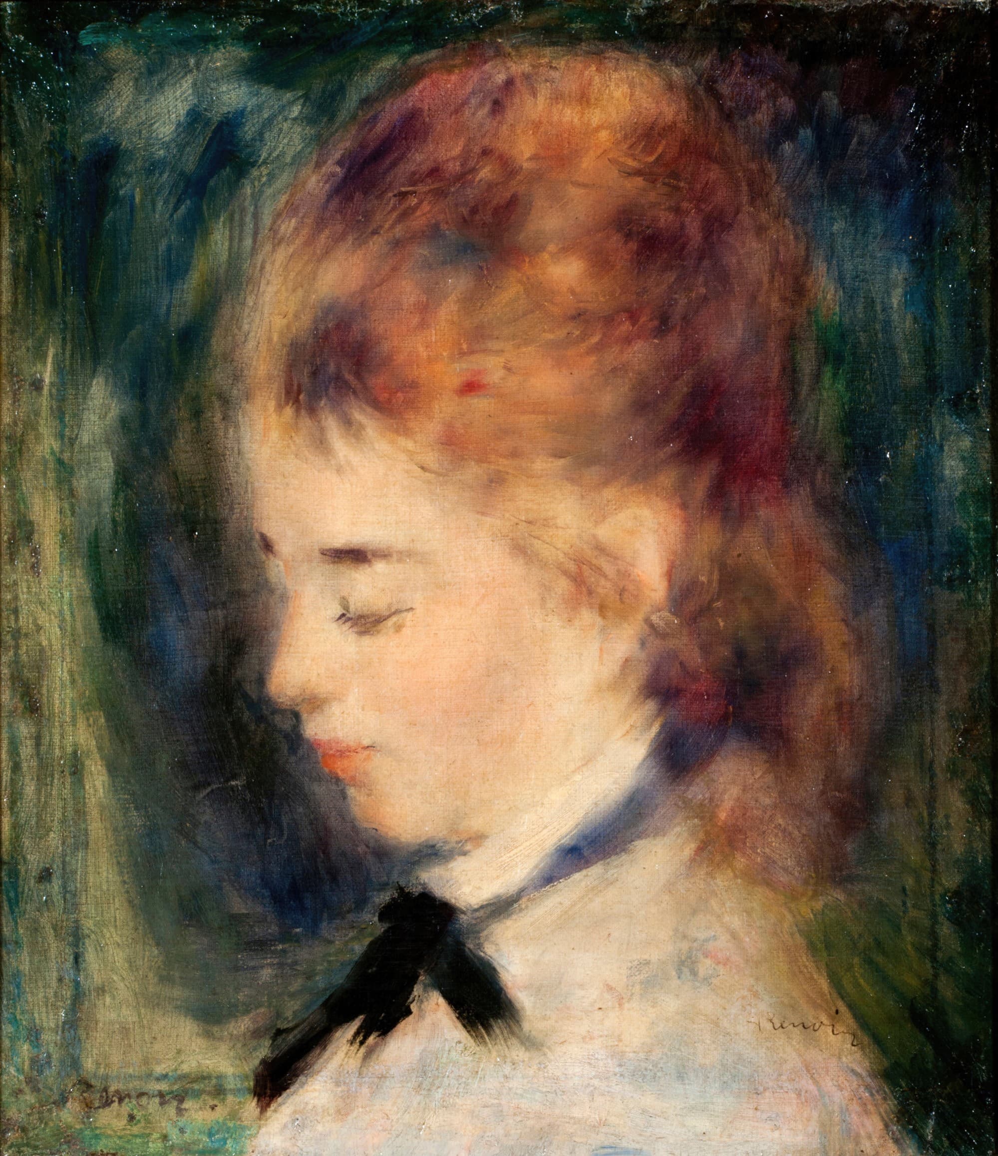 《一个女人的肖像》（Portrait of a Woman）｜皮埃尔-奥古斯特·雷诺阿 Pierre-Auguste Renoir｜不明
