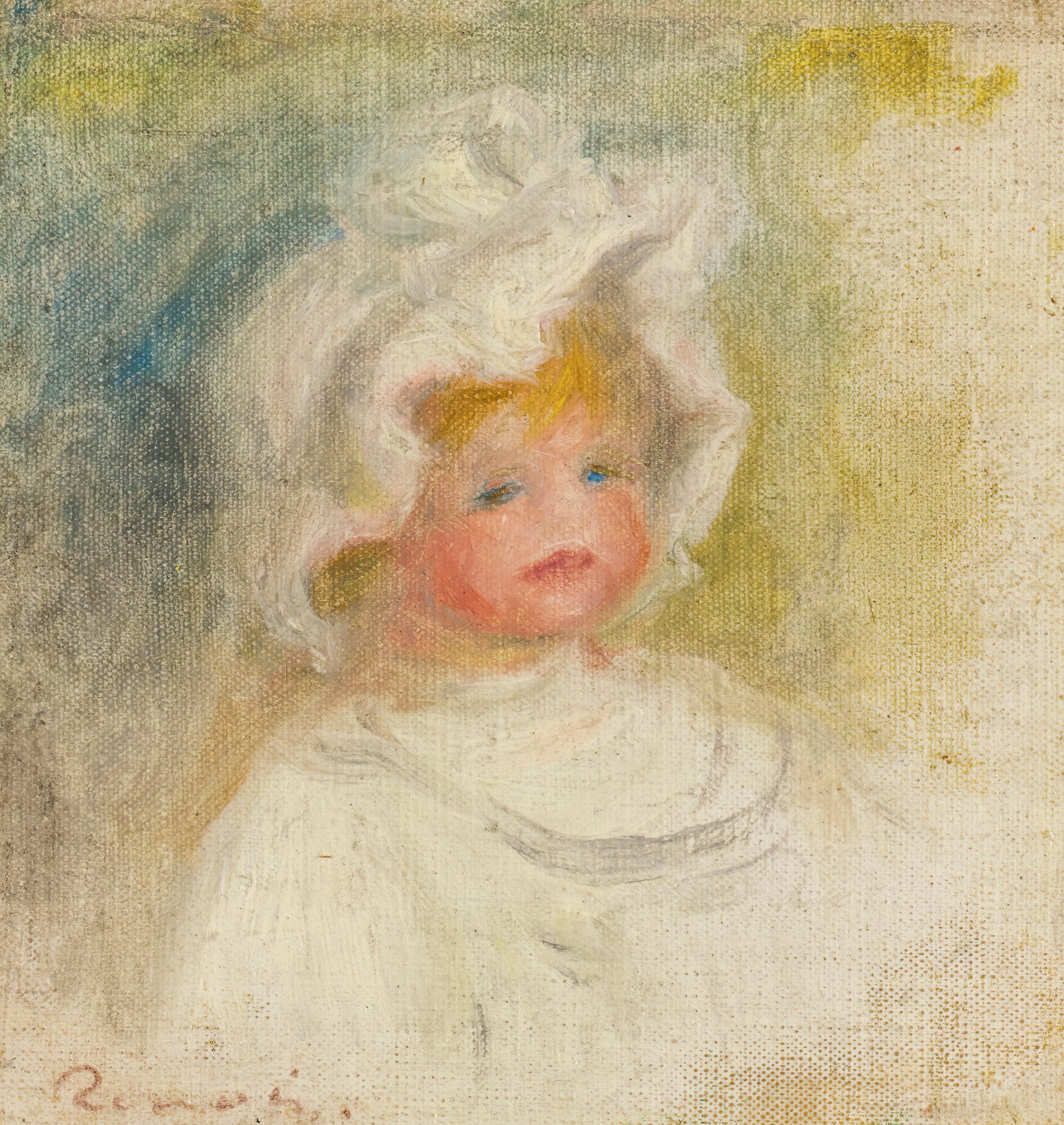 《可可·雷诺阿的肖像》（Portrait Of Coco Renoir）｜皮埃尔-奥古斯特·雷诺阿 Pierre-Auguste Renoir｜不明