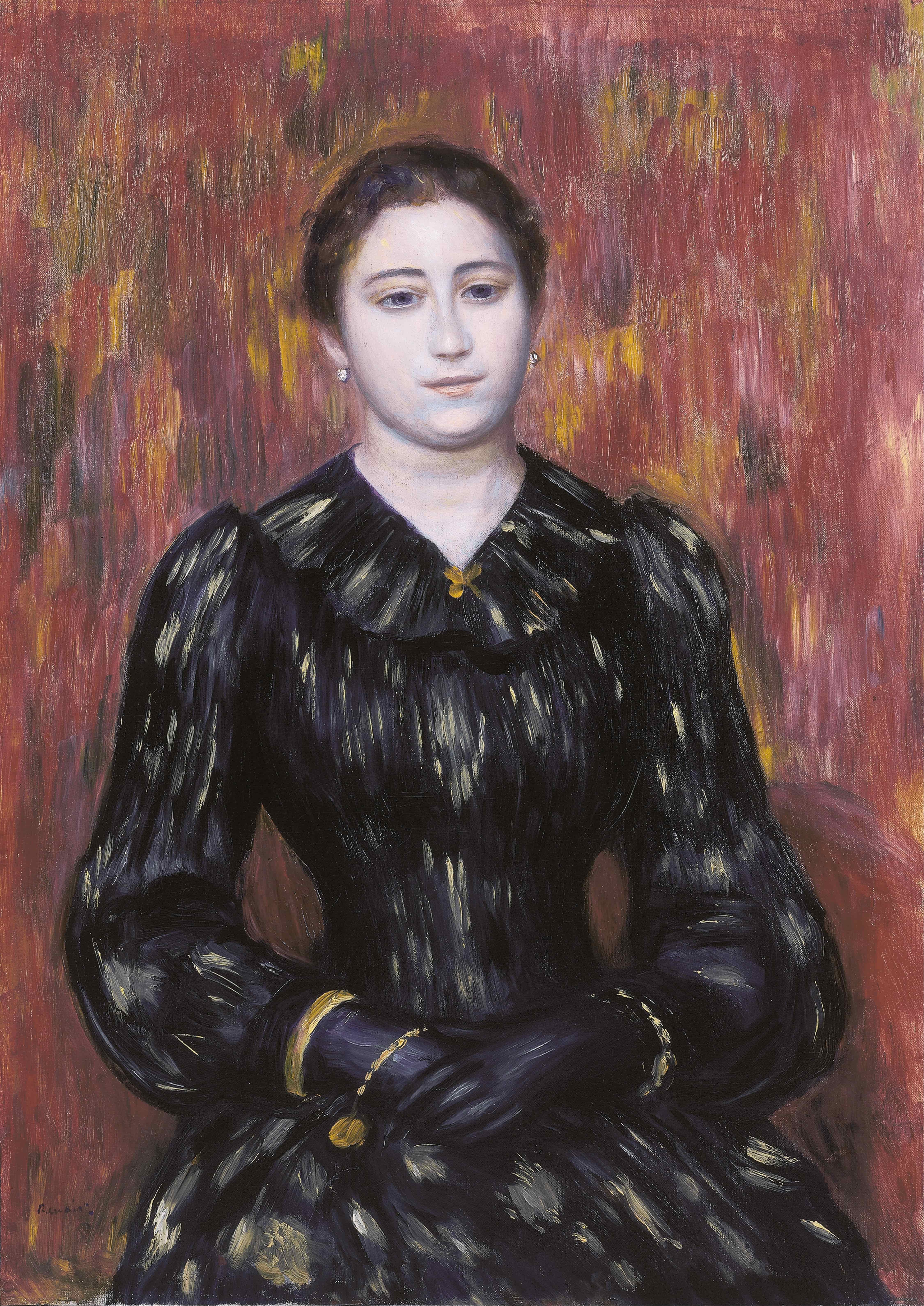 《夫人的肖像。波林》（Portrait of Mme. Paulin）｜皮埃尔-奥古斯特·雷诺阿 Pierre-Auguste Renoir｜不明
