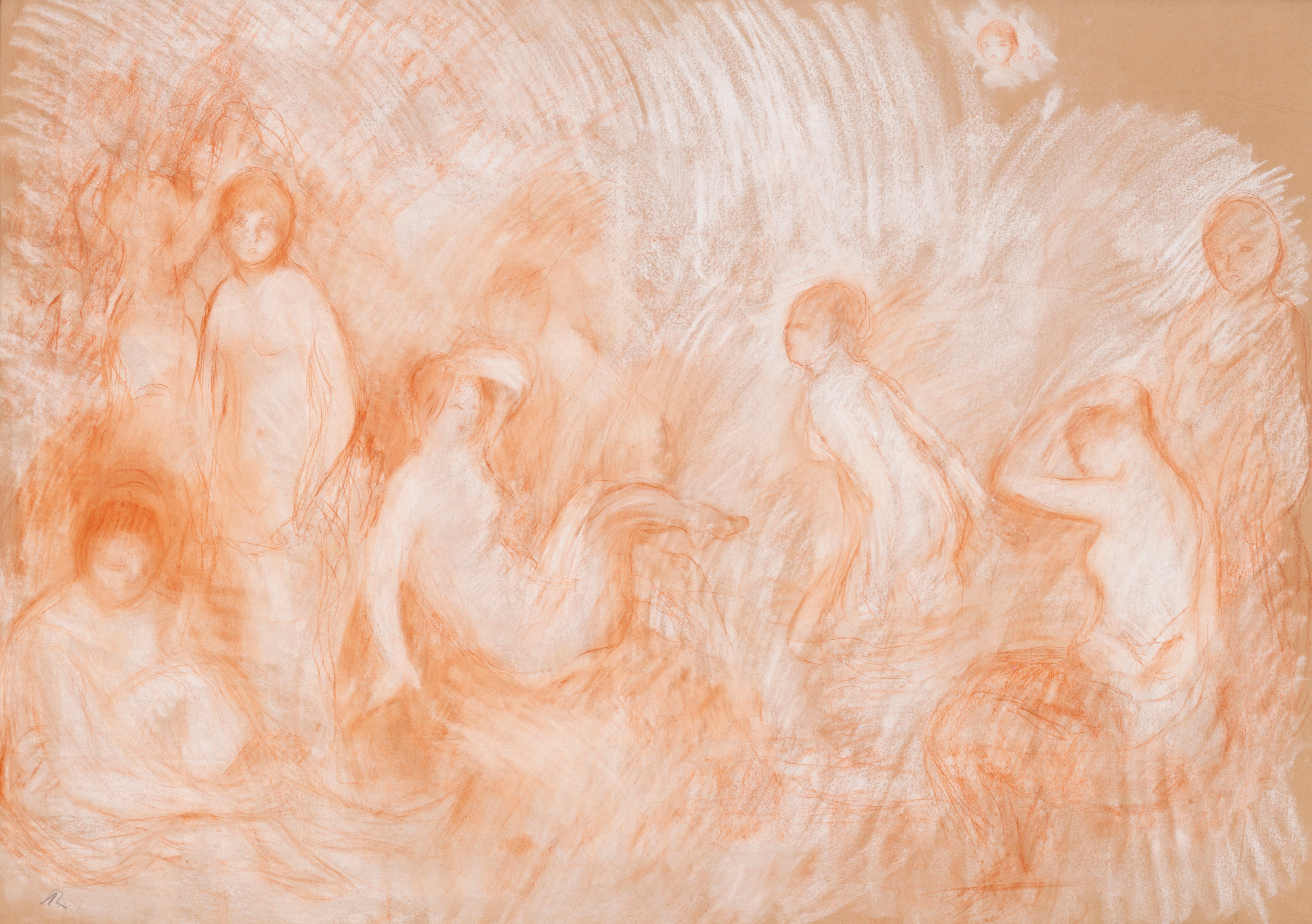 《裸体研究》（Study of Nudes）｜皮埃尔-奥古斯特·雷诺阿 Pierre-Auguste Renoir｜不明