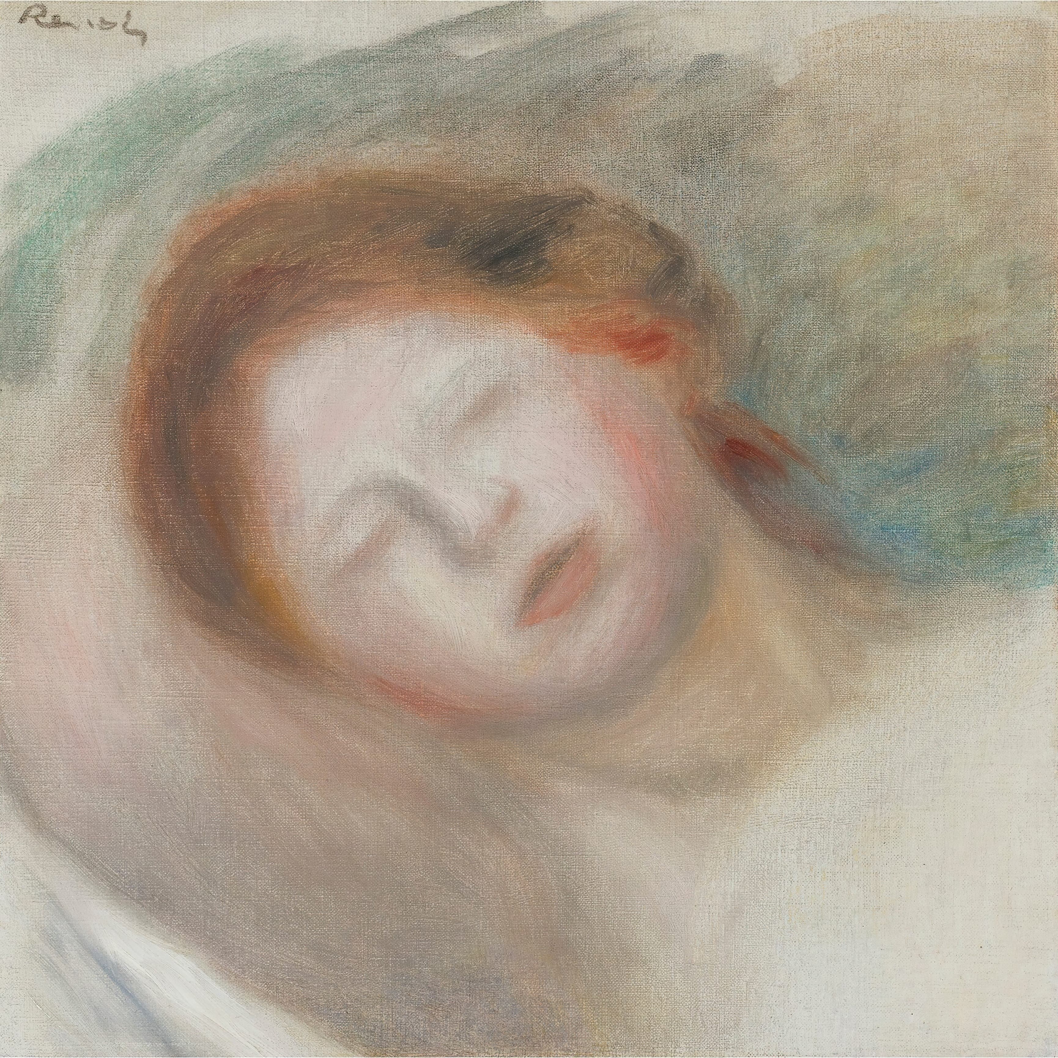 《女人的头》（Woman's Head）｜皮埃尔-奥古斯特·雷诺阿 Pierre-Auguste Renoir｜不明