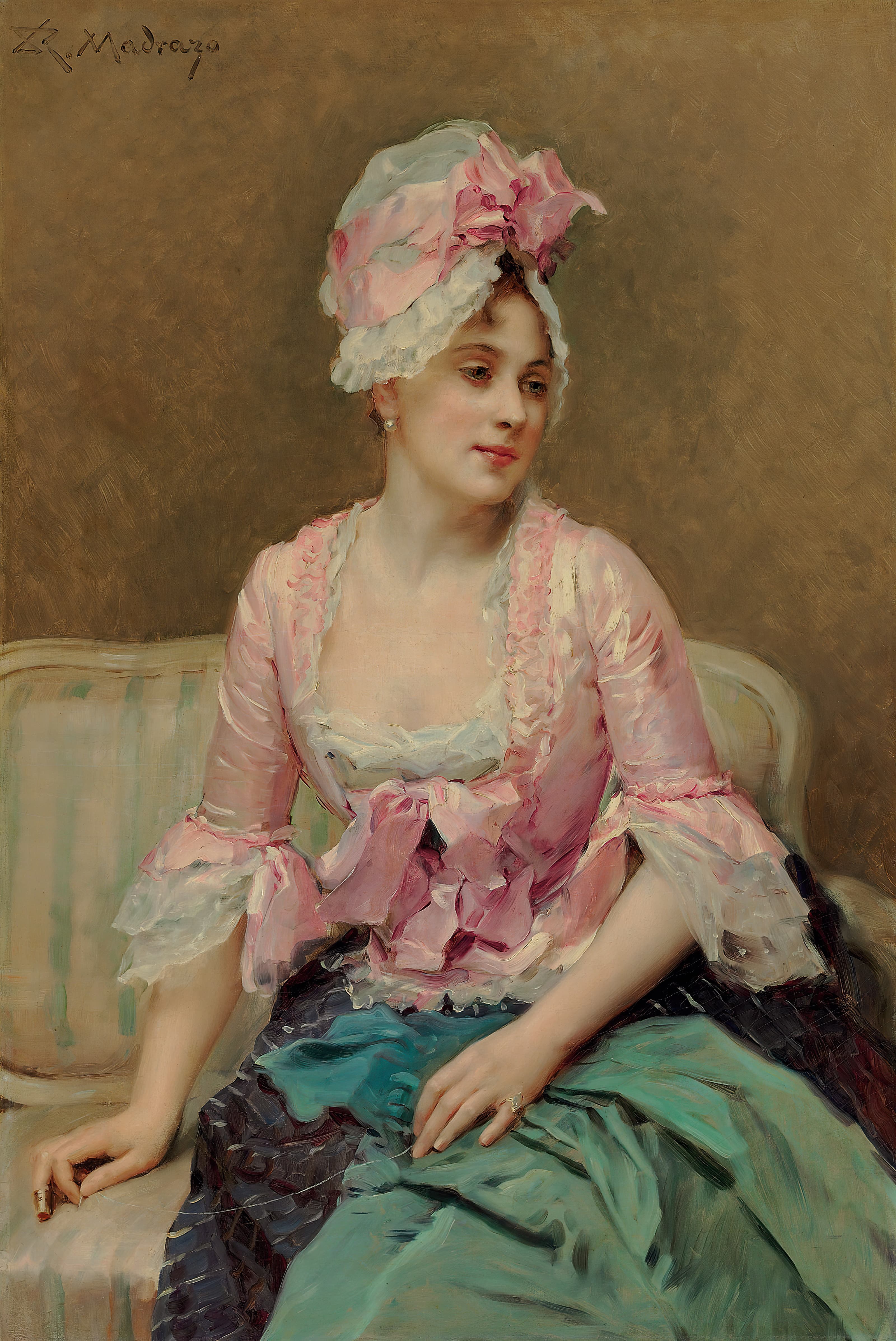 《艾琳·梅森的肖像》（portrait of aline mason）｜雷蒙多·德·马德拉索 Raimundo de Madrazo y Garreta｜不明
