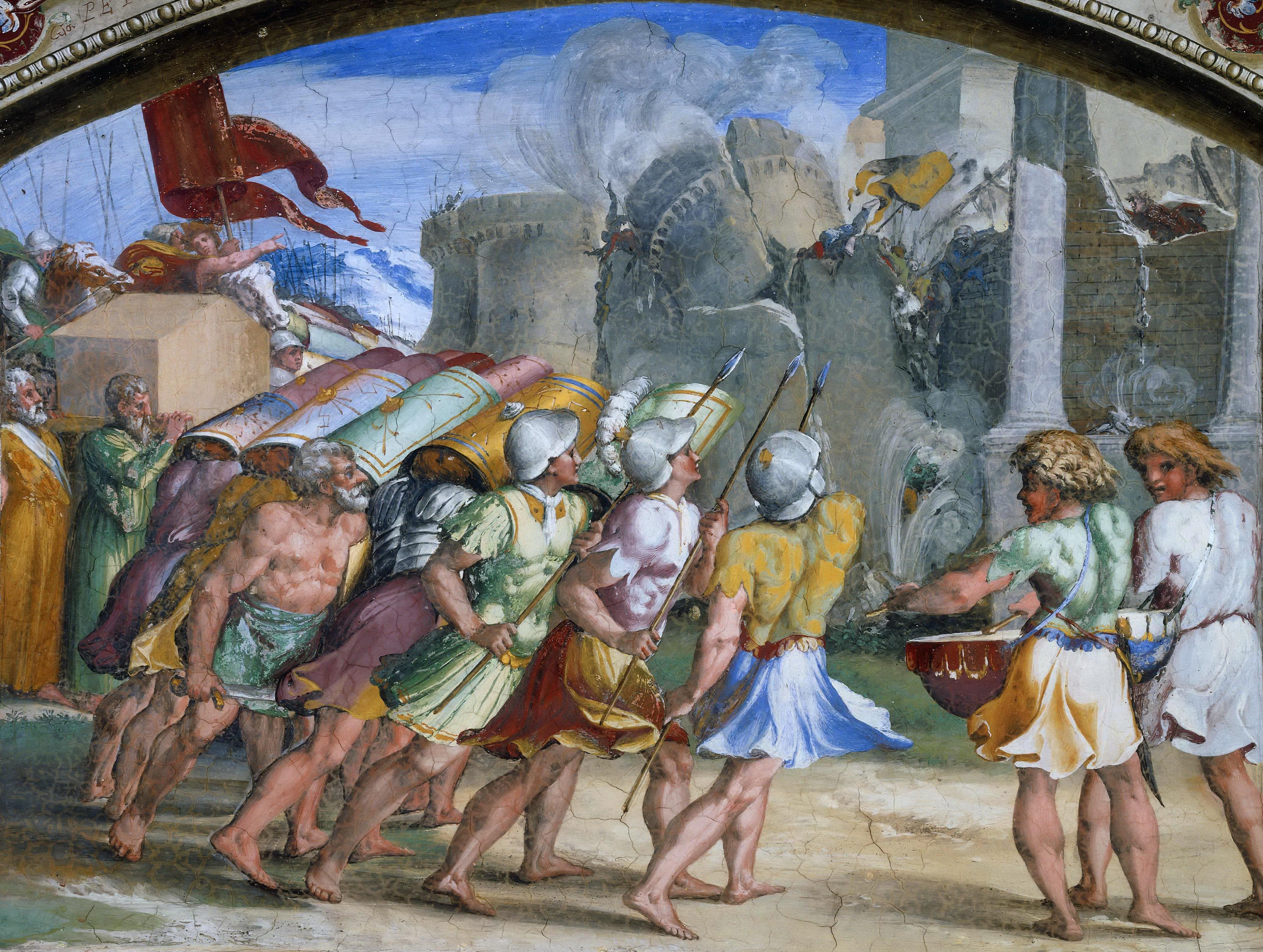 《耶利哥城陷落》（The Fall of Jericho）｜拉斐尔 Raphael｜1518–1519