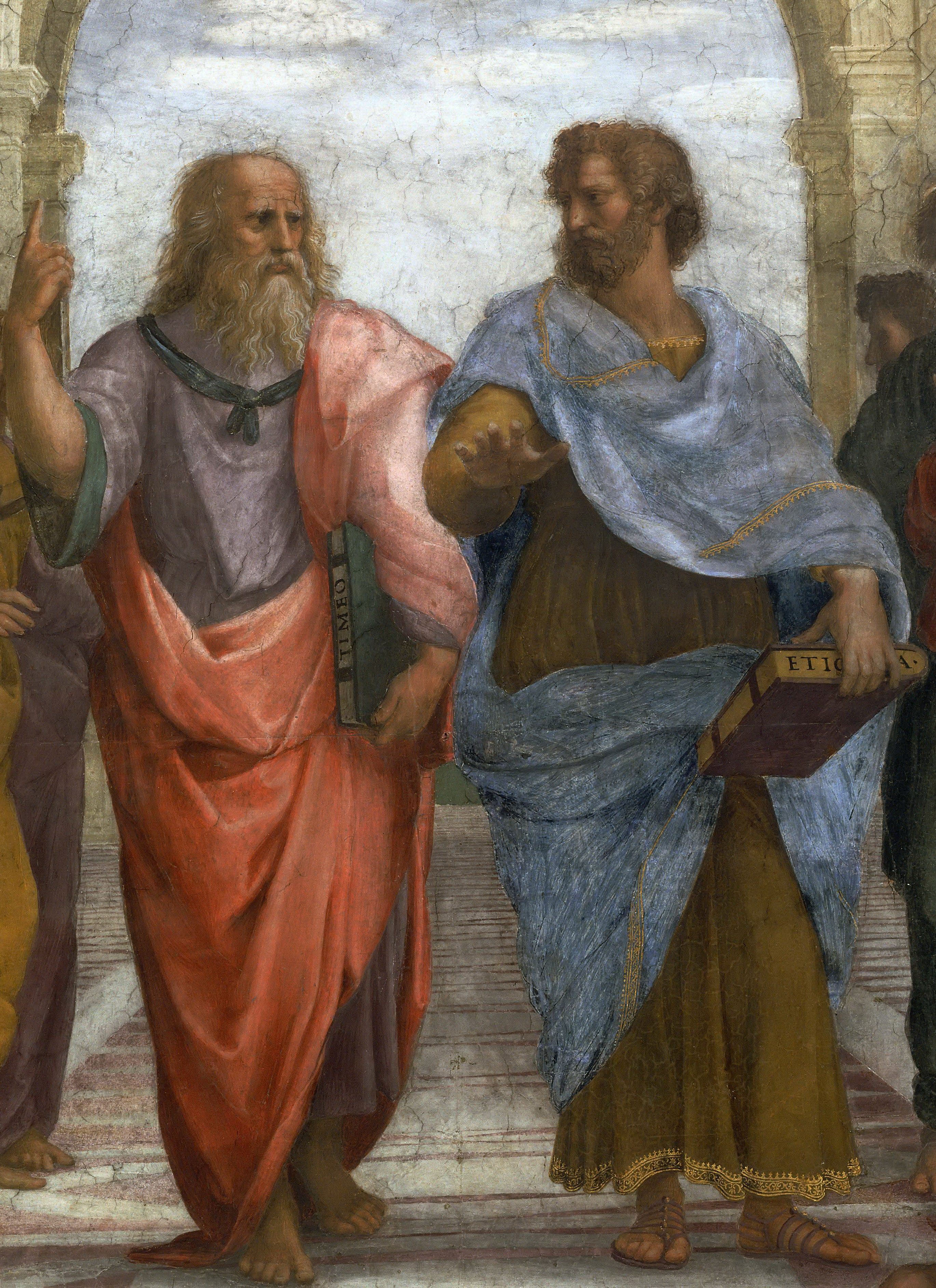 《帕尔纳索斯山：两位诗人局部》（The Parnassus: Two Poets, Detail）｜拉斐尔 Raphael｜1509–1511