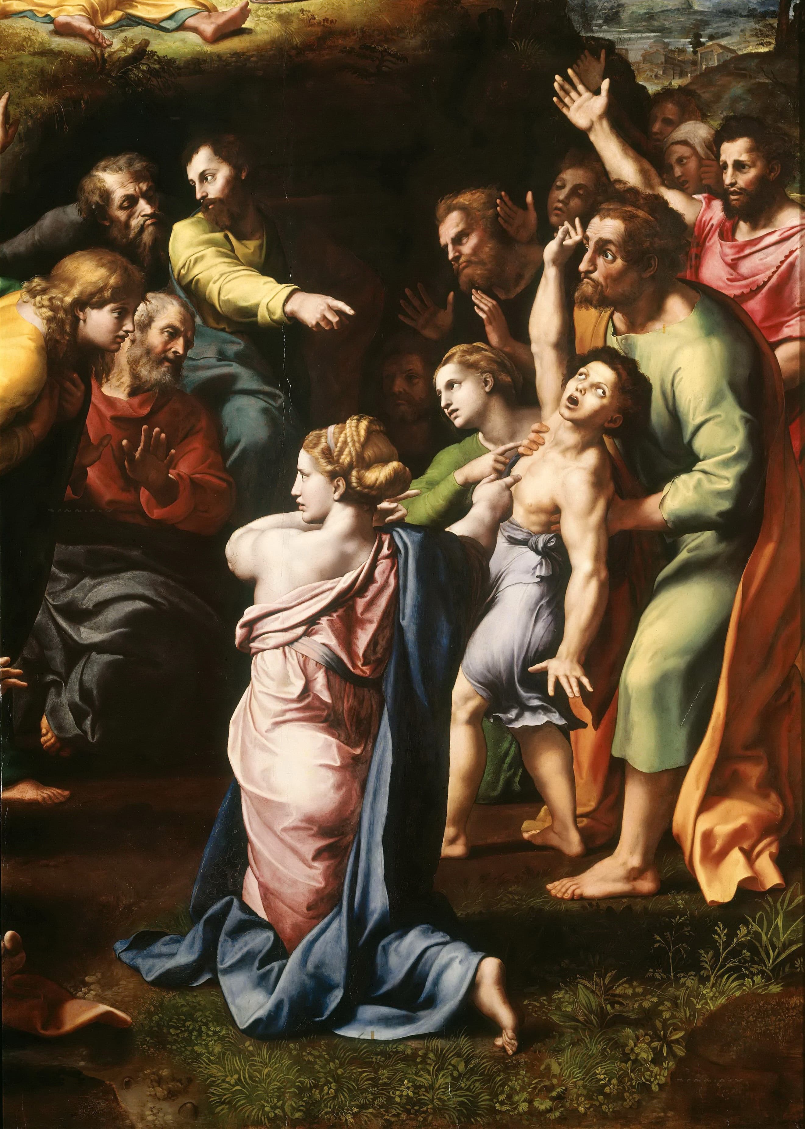 《基督显圣容局部》（The Transfiguration (detail)）｜拉斐尔 Raphael｜1520