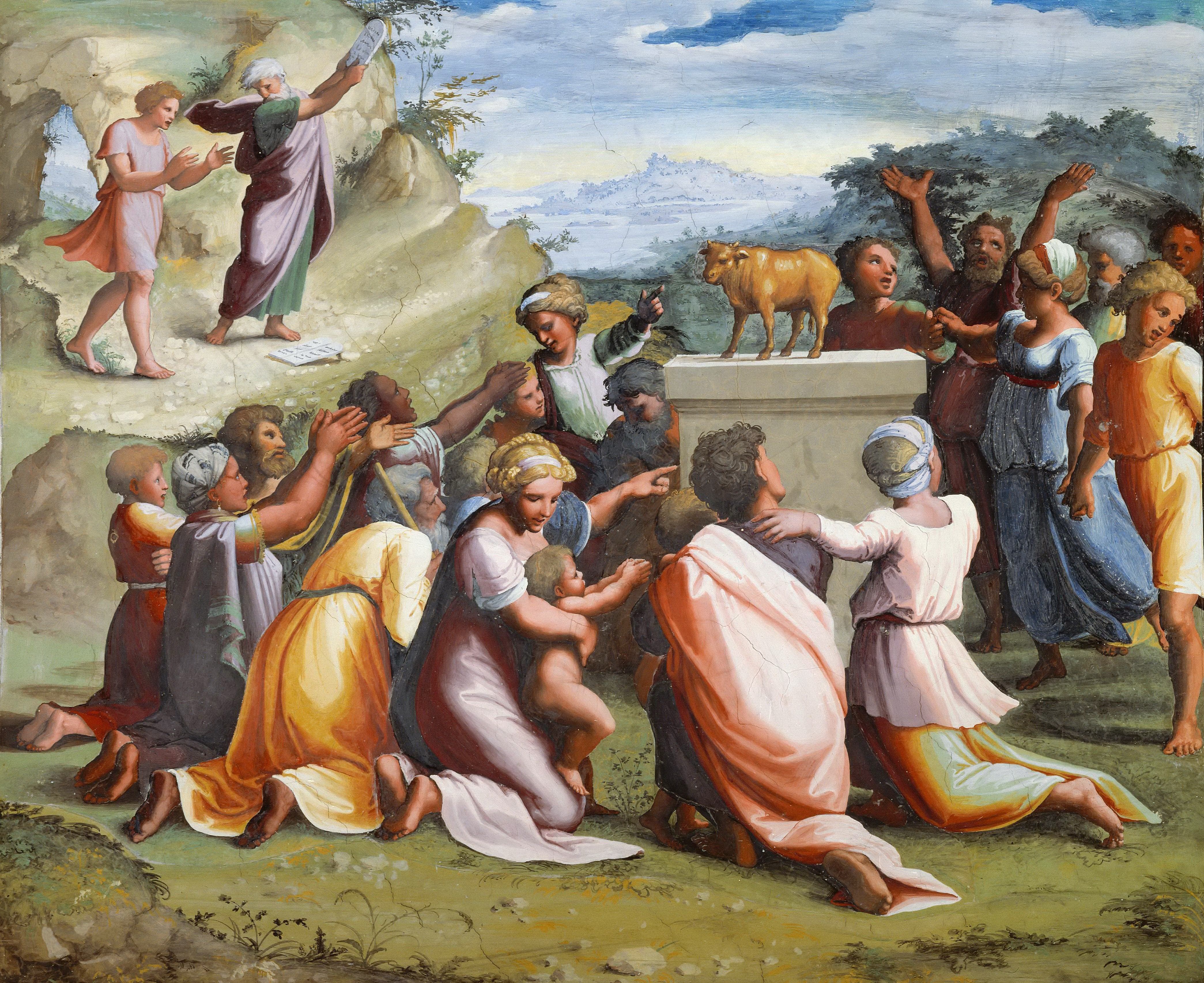 《金牛犊》（The Golden Calf）｜拉斐尔 Raphael｜1518–1519