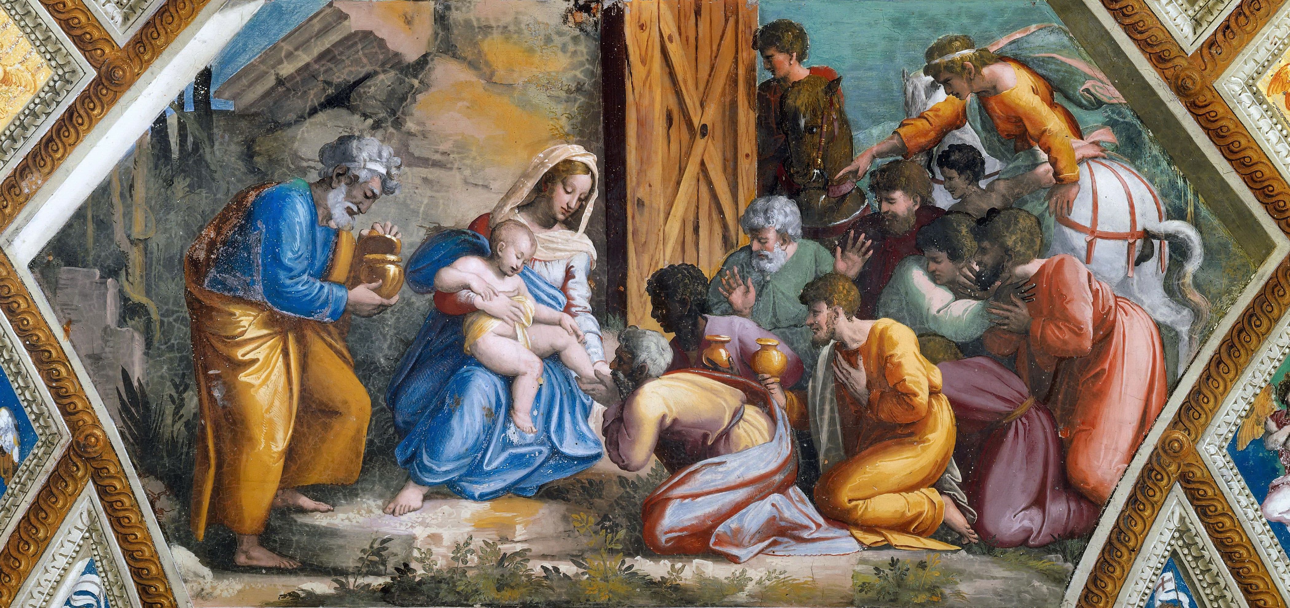 《贤士来朝》（The Adoration of the Magi）｜拉斐尔 Raphael｜1518–1519