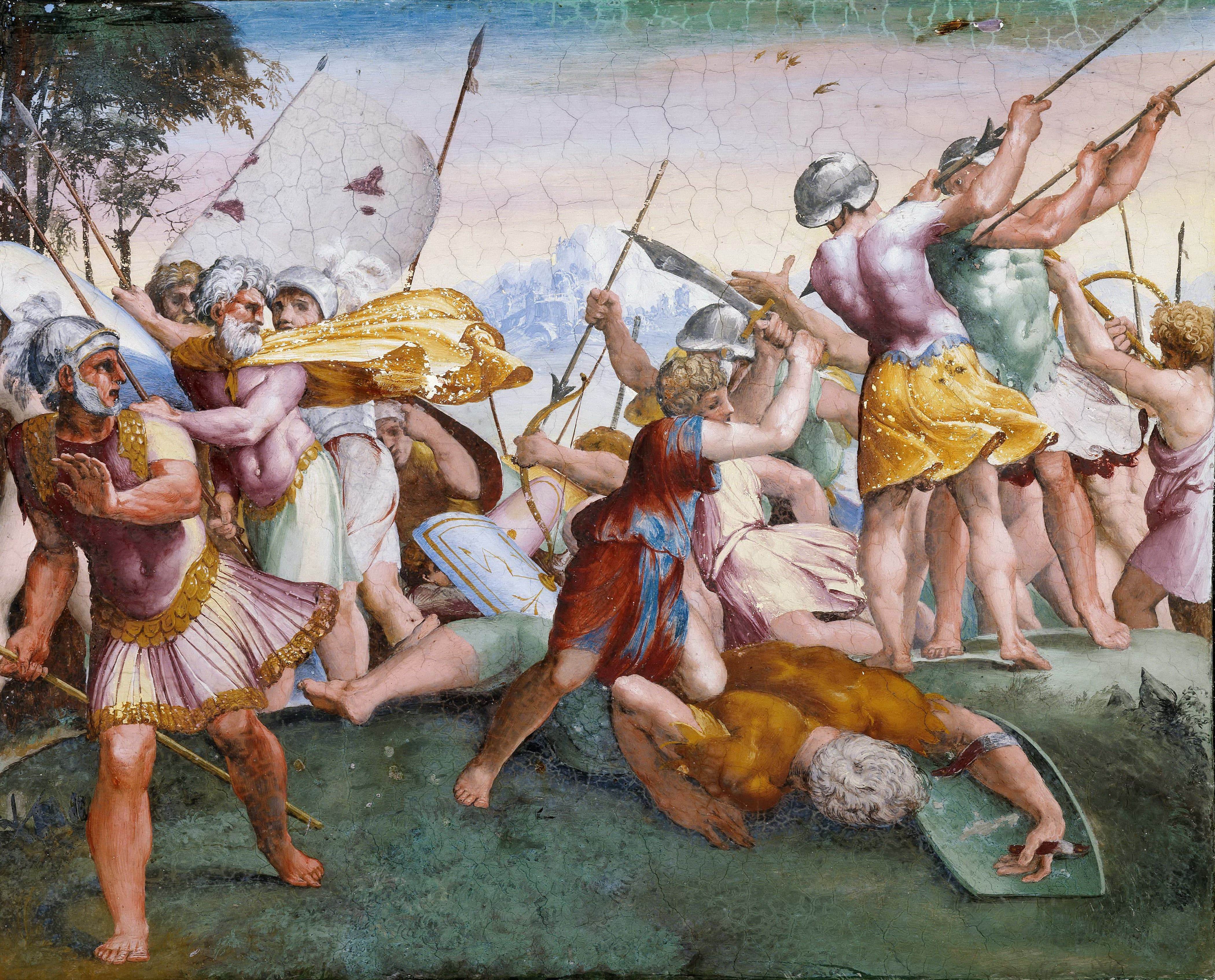 《大卫与歌利亚》（David and Goliath）｜拉斐尔 Raphael｜1518–1519