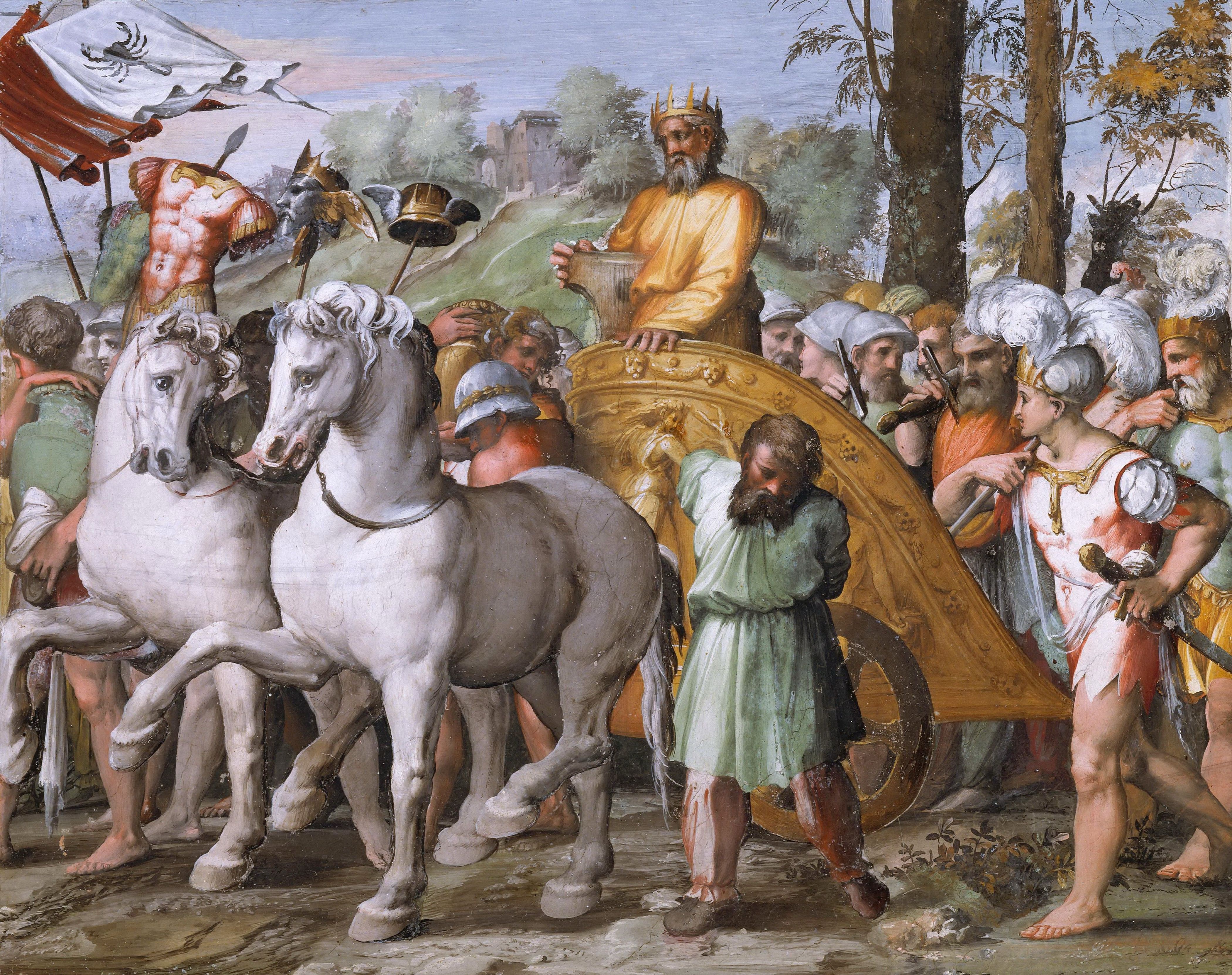 《大卫的凯旋》（The Triumph of David）｜拉斐尔 Raphael｜1518–1519