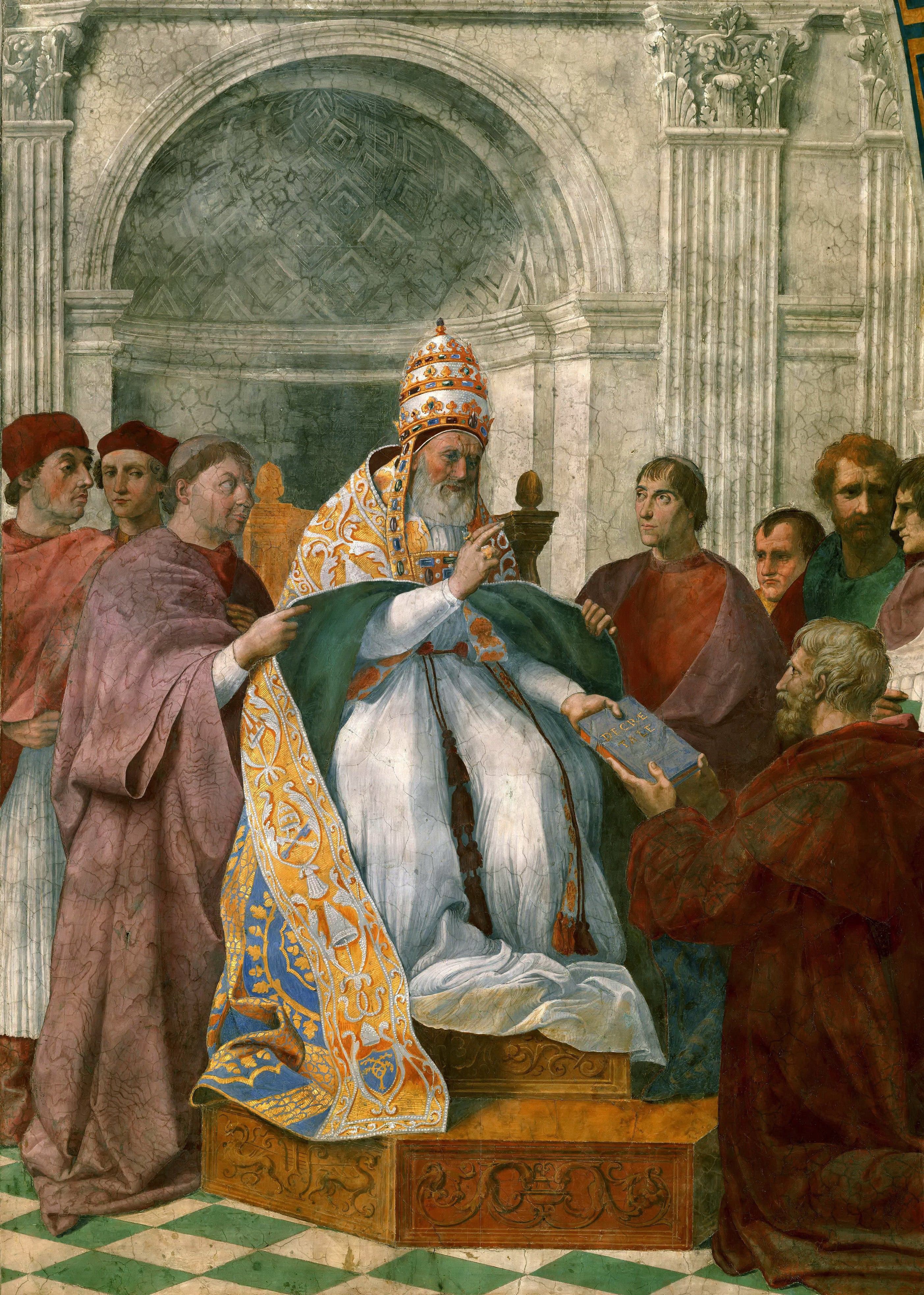 《所罗门受膏》（The Consecration of Solomon）｜拉斐尔 Raphael｜1518–1519