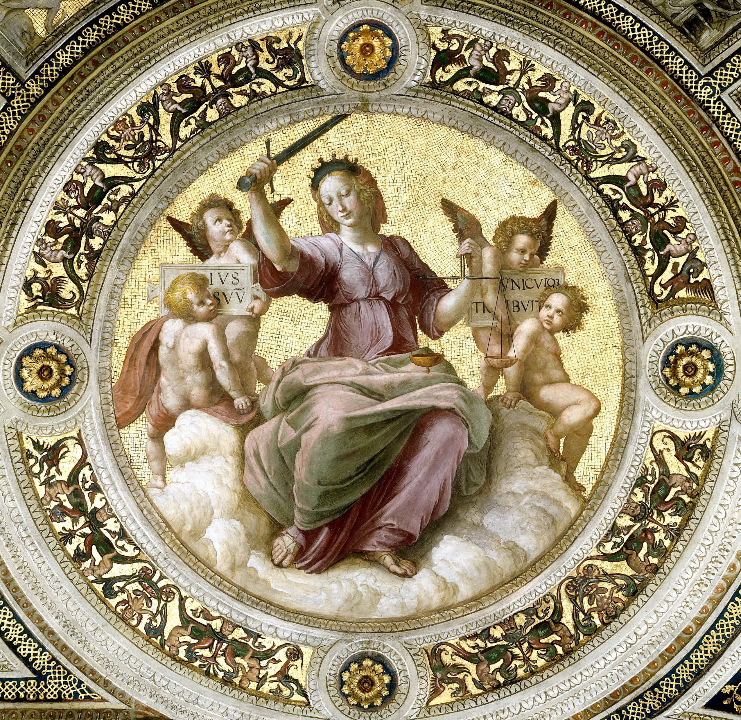 《诗歌：天顶圆形画》（Poetry, Ceiling Medallion）｜拉斐尔 Raphael｜1509–1511