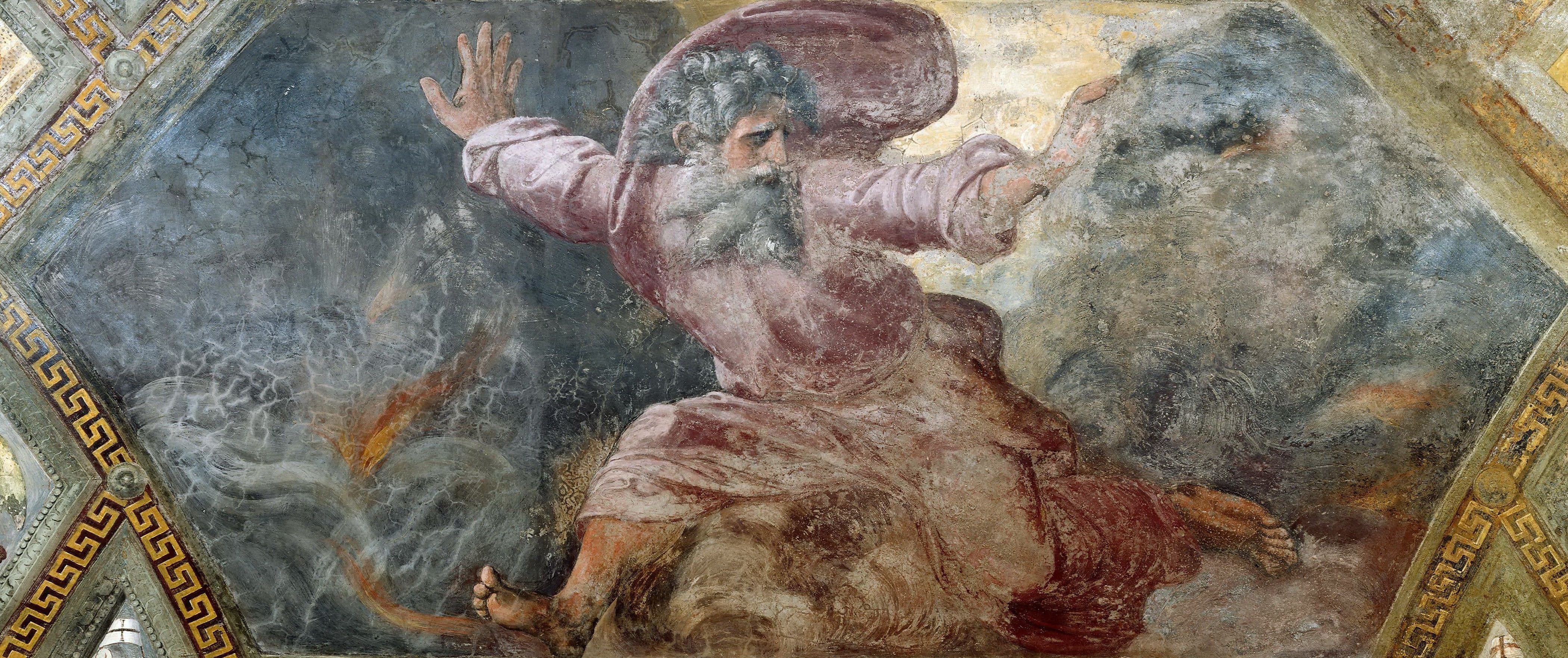 《分开光与暗》（The Separation of Light and Darkness）｜拉斐尔 Raphael｜1518–1519