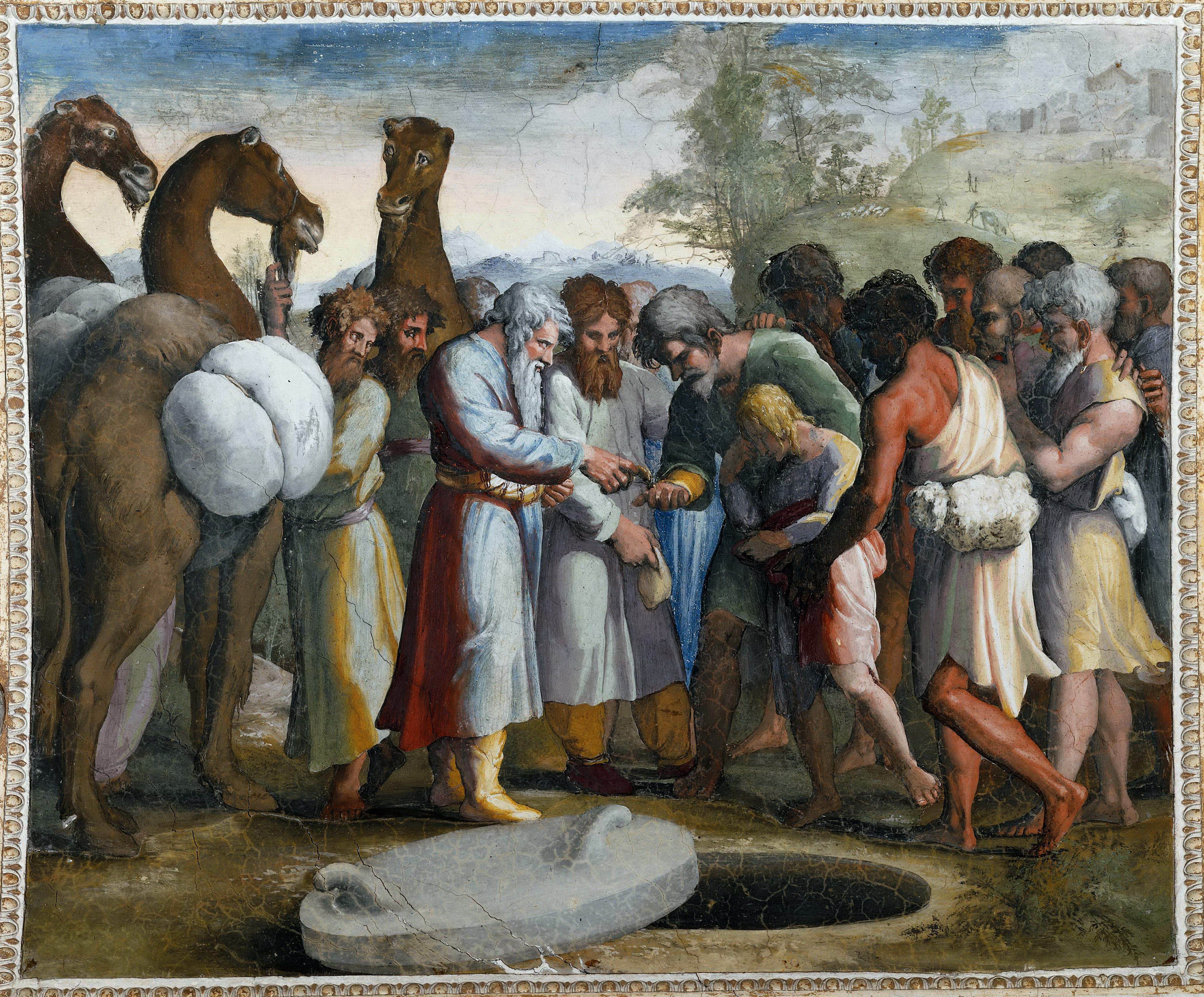 《约瑟被兄弟卖掉》（Joseph Sold by His Brothers）｜拉斐尔 Raphael｜1518–1519
