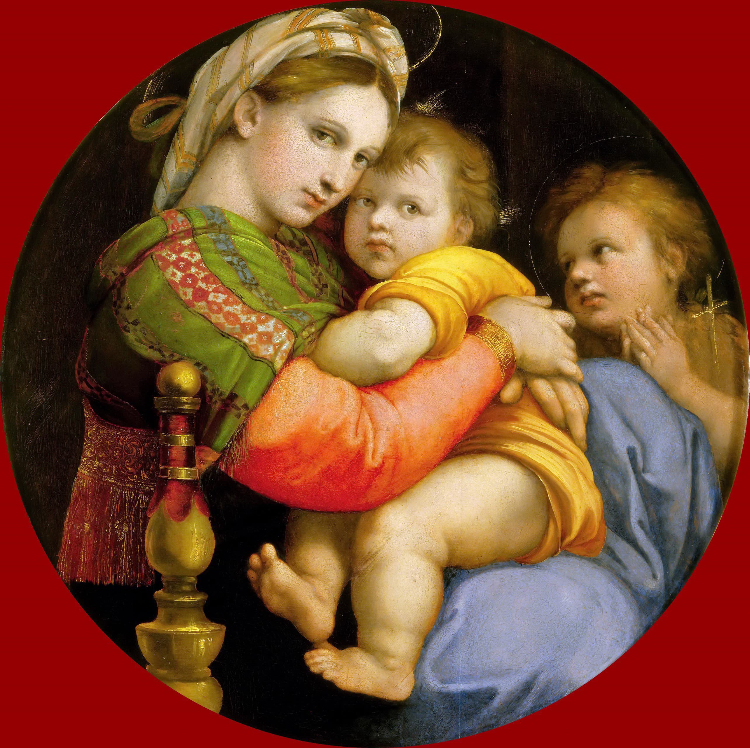 《椅中圣母》（The Madonna of the Chair）｜拉斐尔 Raphael｜1515