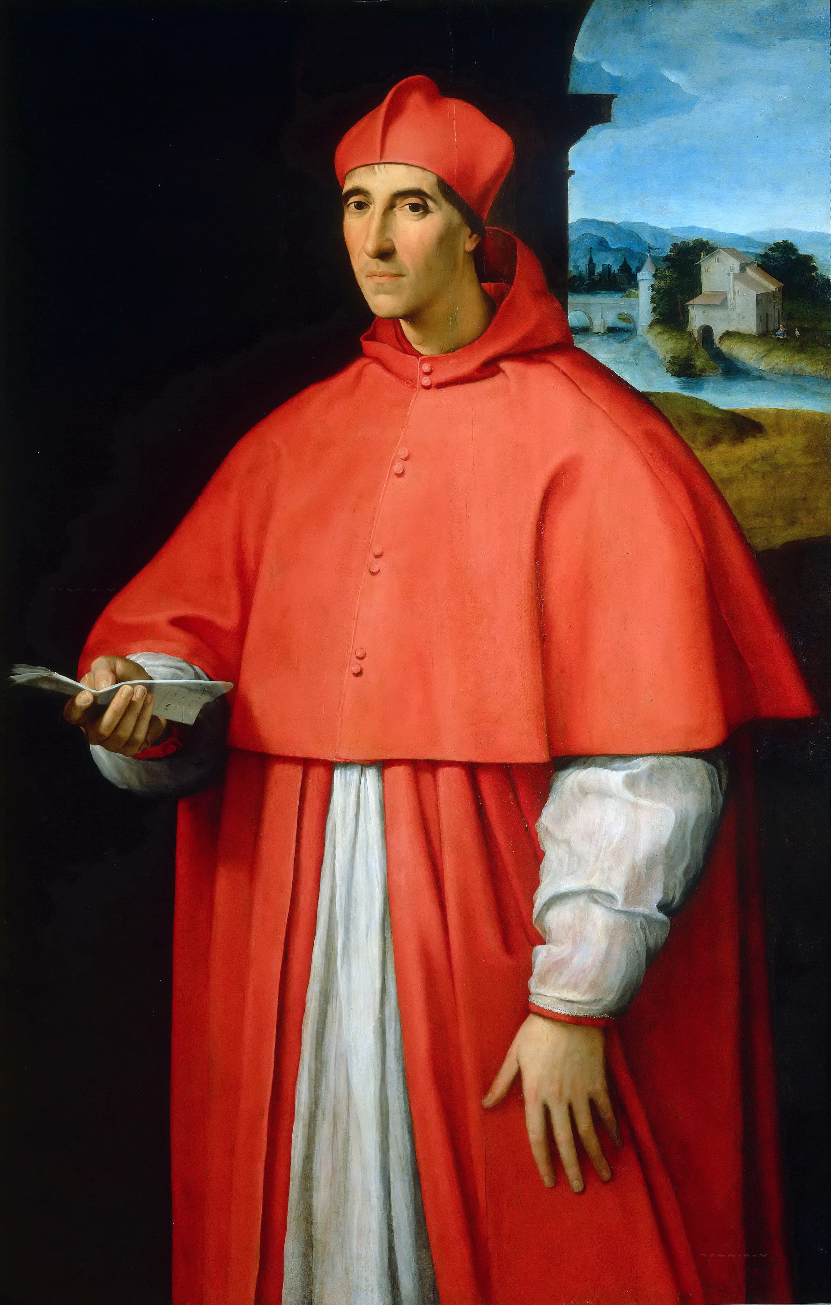 《一位红衣主教的肖像》（Portrait of a Cardinal）｜拉斐尔 Raphael｜约1510–1512