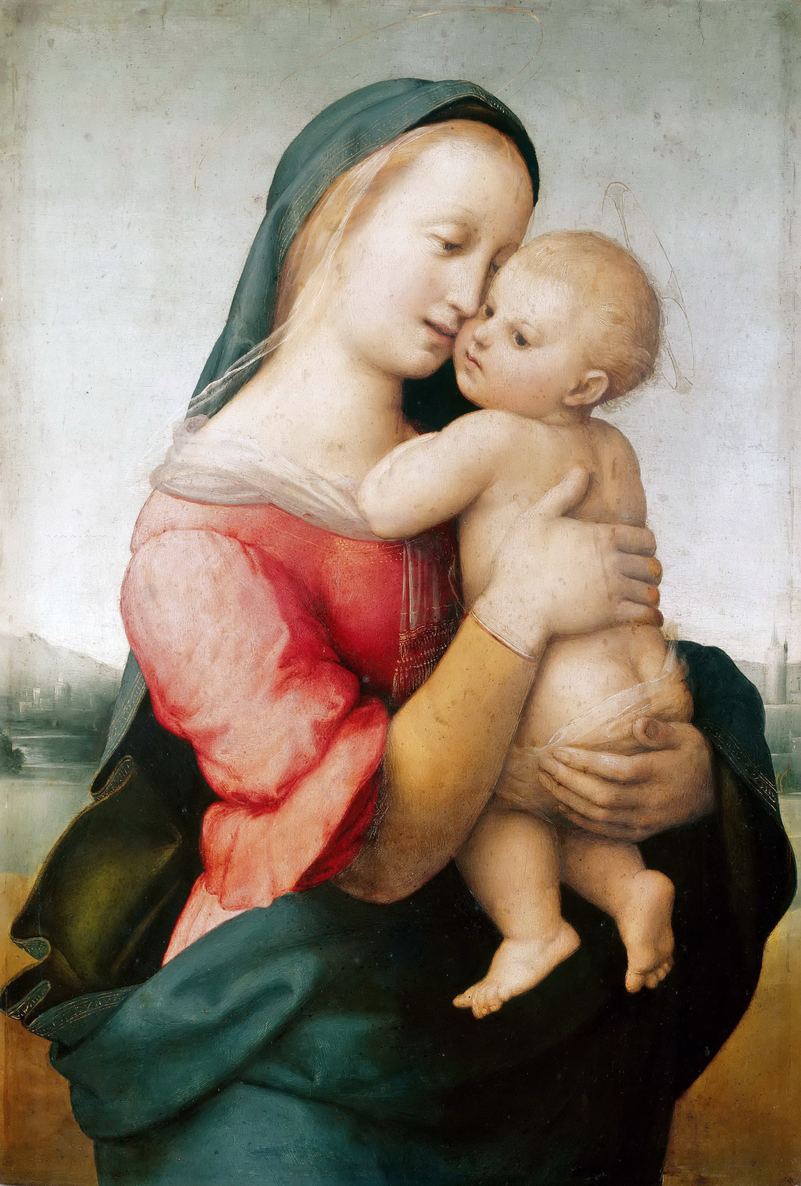 《坦皮圣母局部》（Detail of the 'Tempi' Madonna）｜拉斐尔 Raphael｜1508