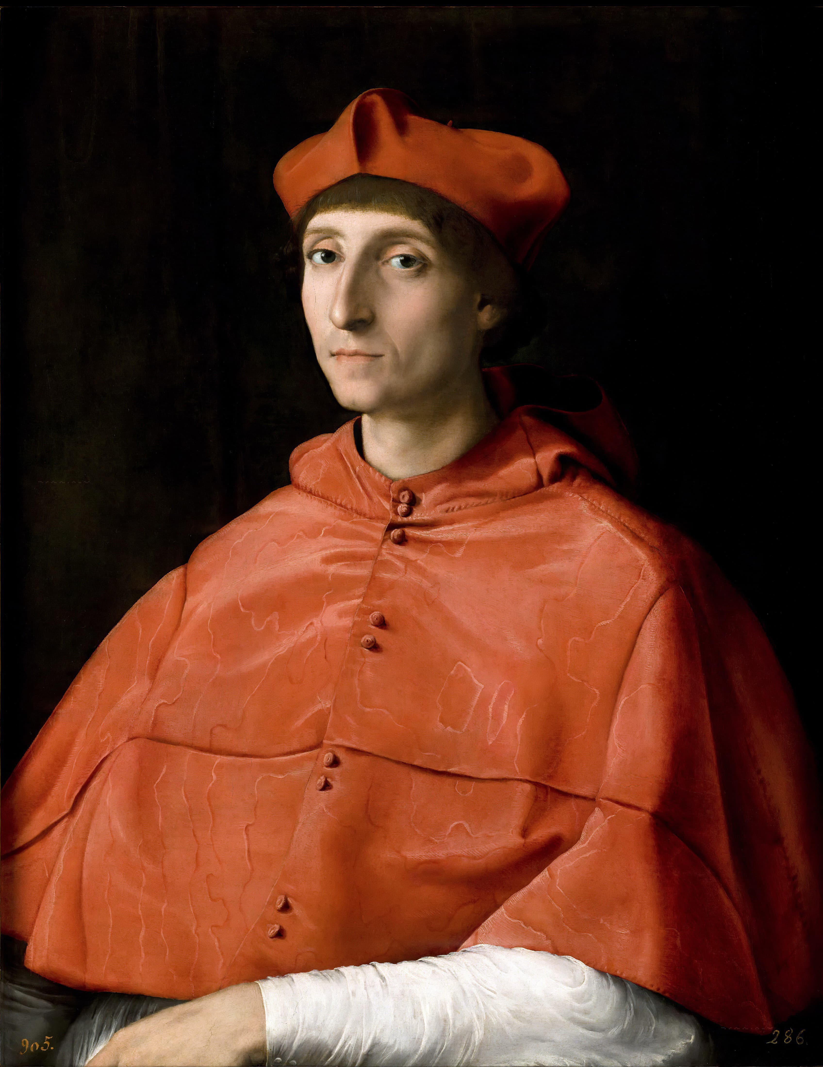 《一位红衣主教的肖像》（Portrait of a Cardinal）｜拉斐尔 Raphael｜1510