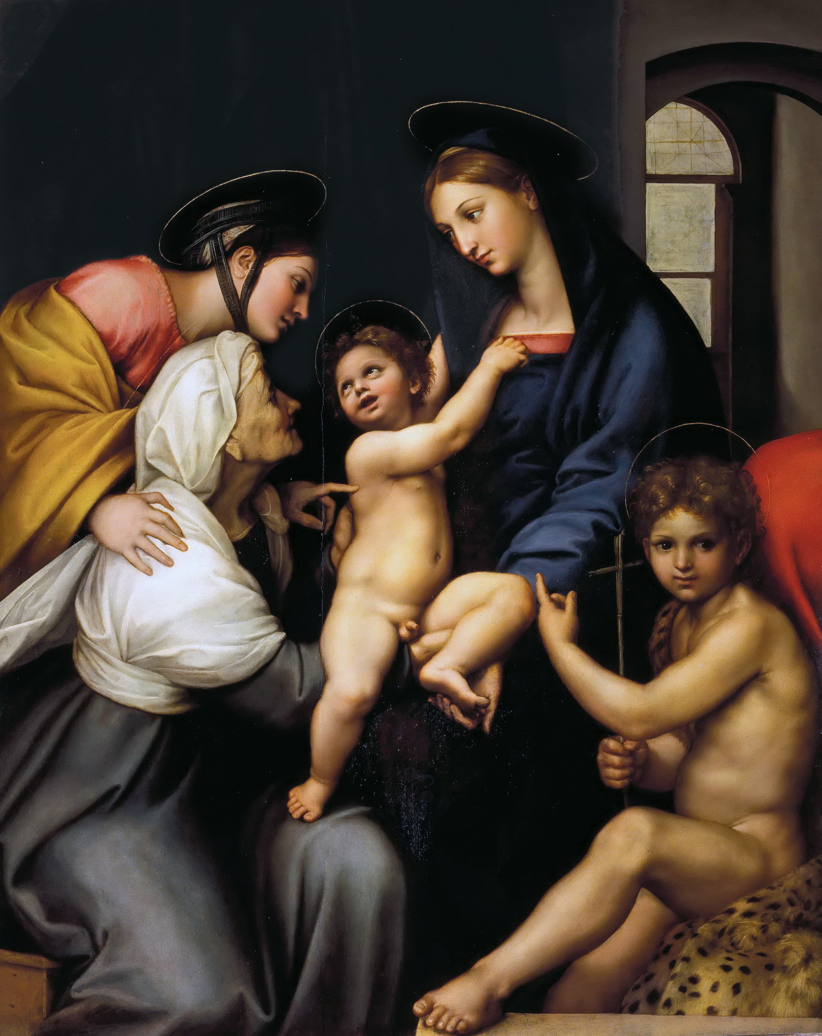 《帷幔圣母》（Madonna of the Cloth）｜拉斐尔 Raphael｜1514