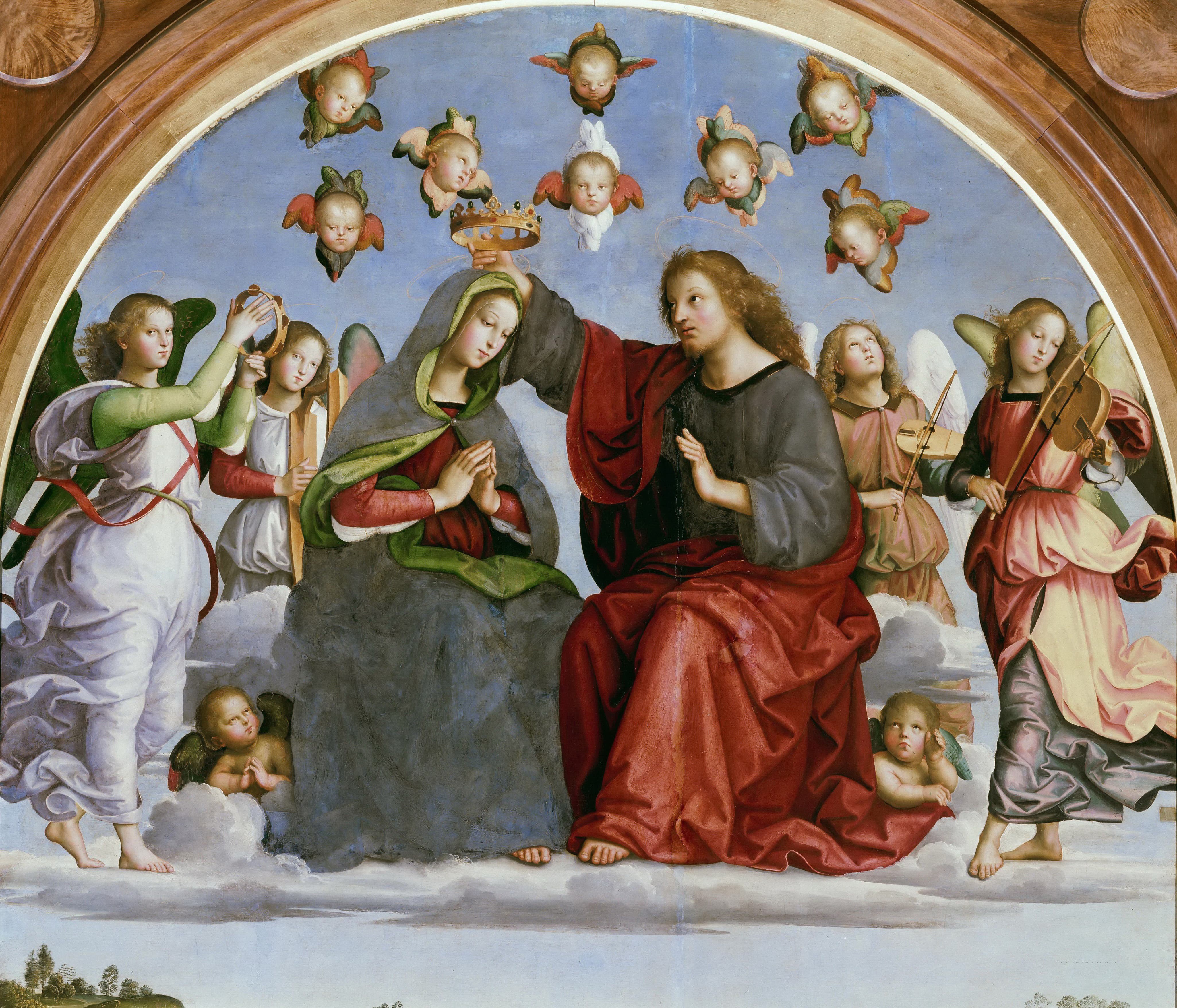 《圣父与天使》（God the Father with Angels）｜拉斐尔 Raphael｜约1509–1514