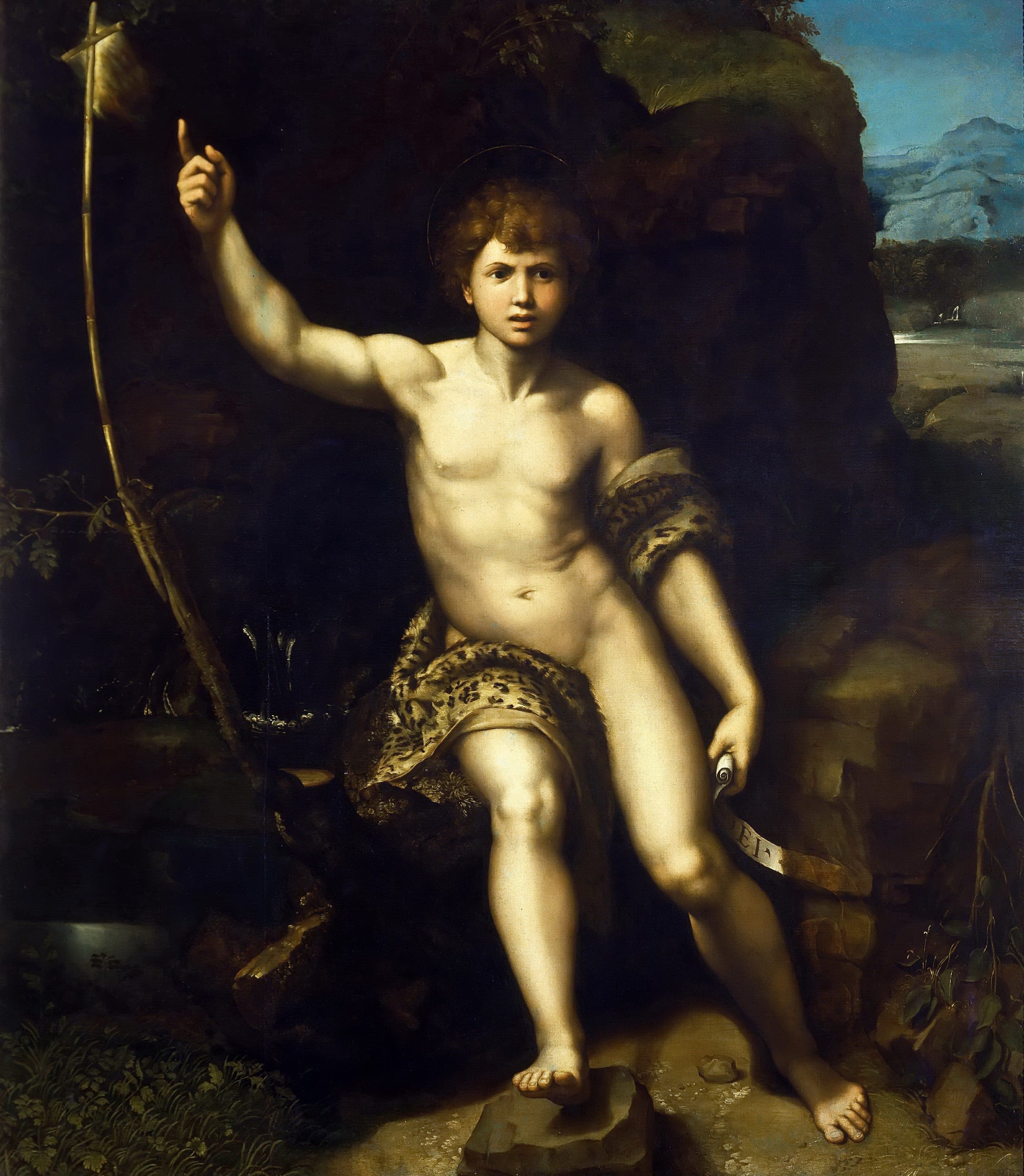 《荒野中的施洗者圣约翰》（St. John the Baptist in the Desert）｜拉斐尔 Raphael｜1520