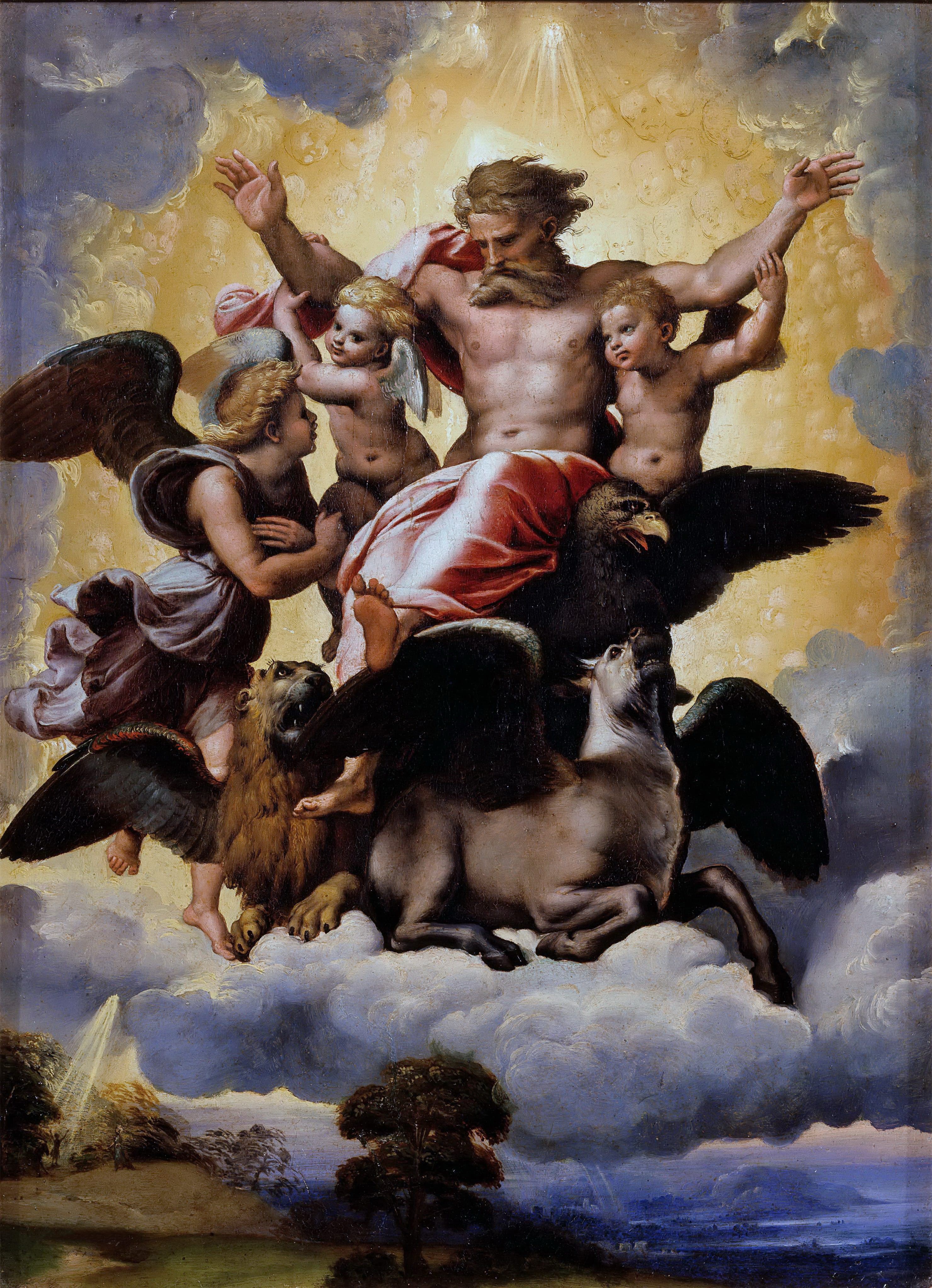 《以西结的异象》（Vision of Ezekiel）｜拉斐尔 Raphael｜1518