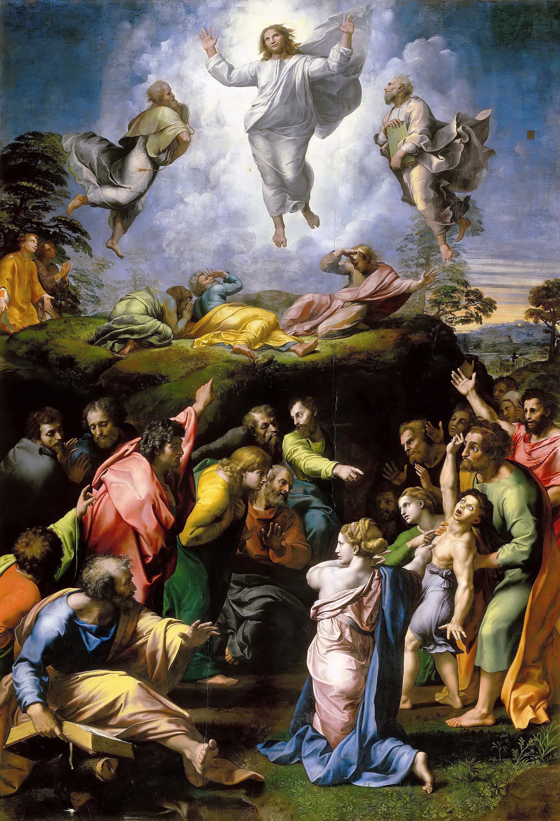 《基督显圣容》（The Transfiguration）｜拉斐尔 Raphael｜1520