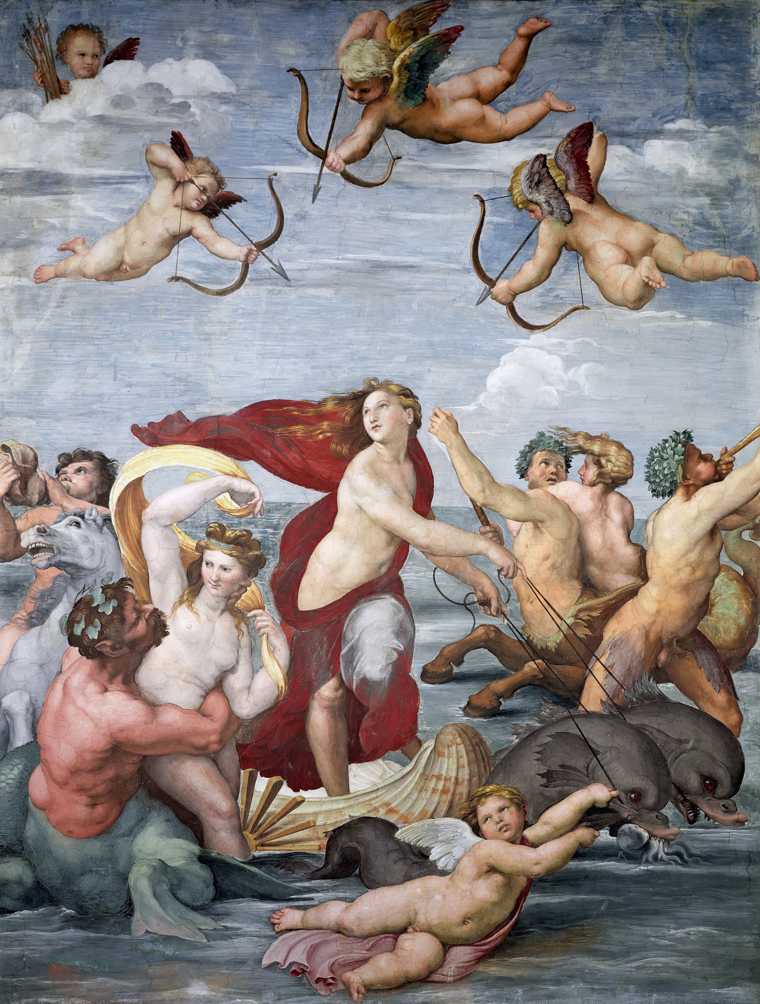 《伽拉忒亚的凯旋》（The Triumph of Galatea）｜拉斐尔 Raphael｜1512