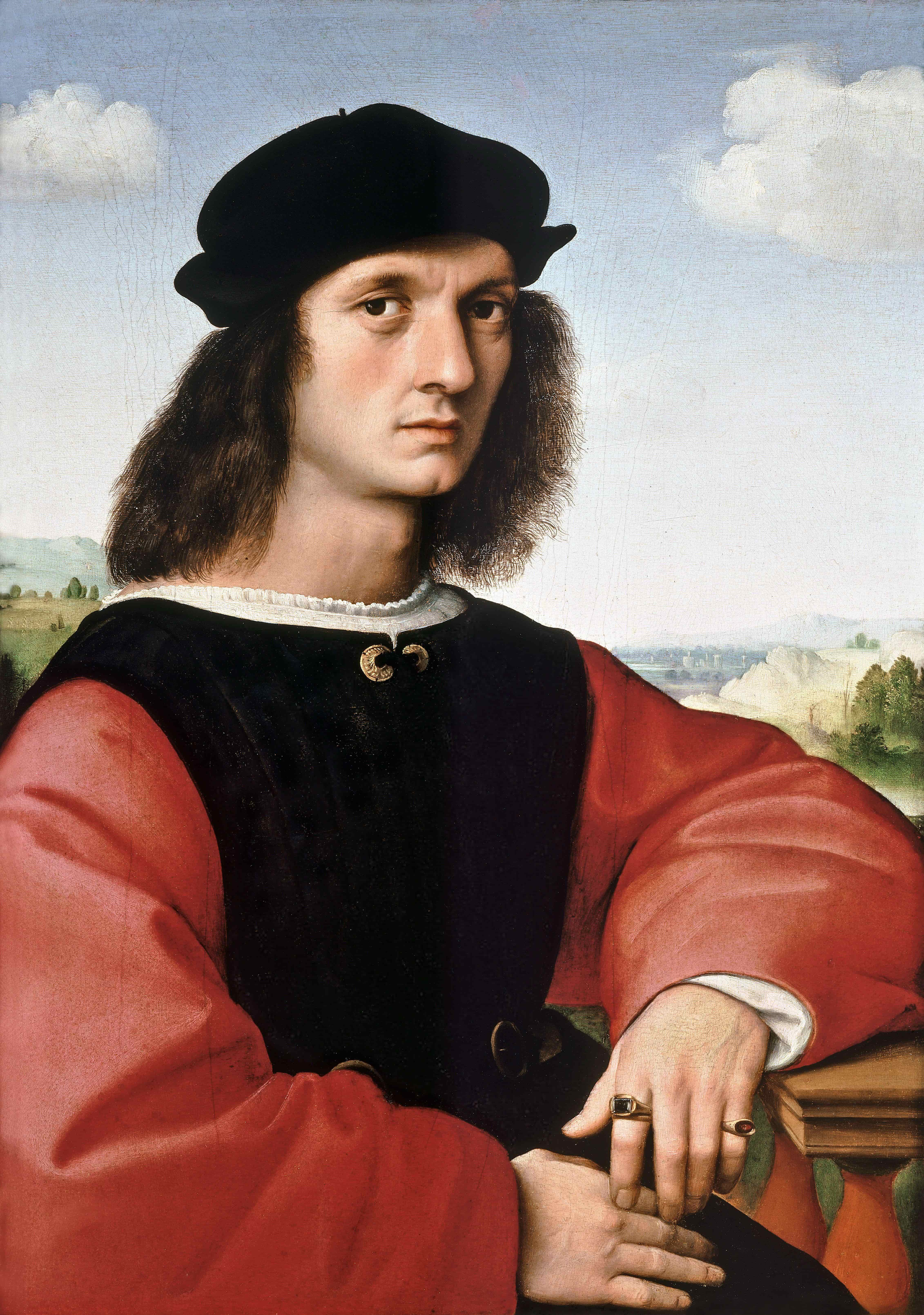《阿尼奥洛·多尼肖像》（Portrait of Agnolo Doni）｜拉斐尔 Raphael｜1506