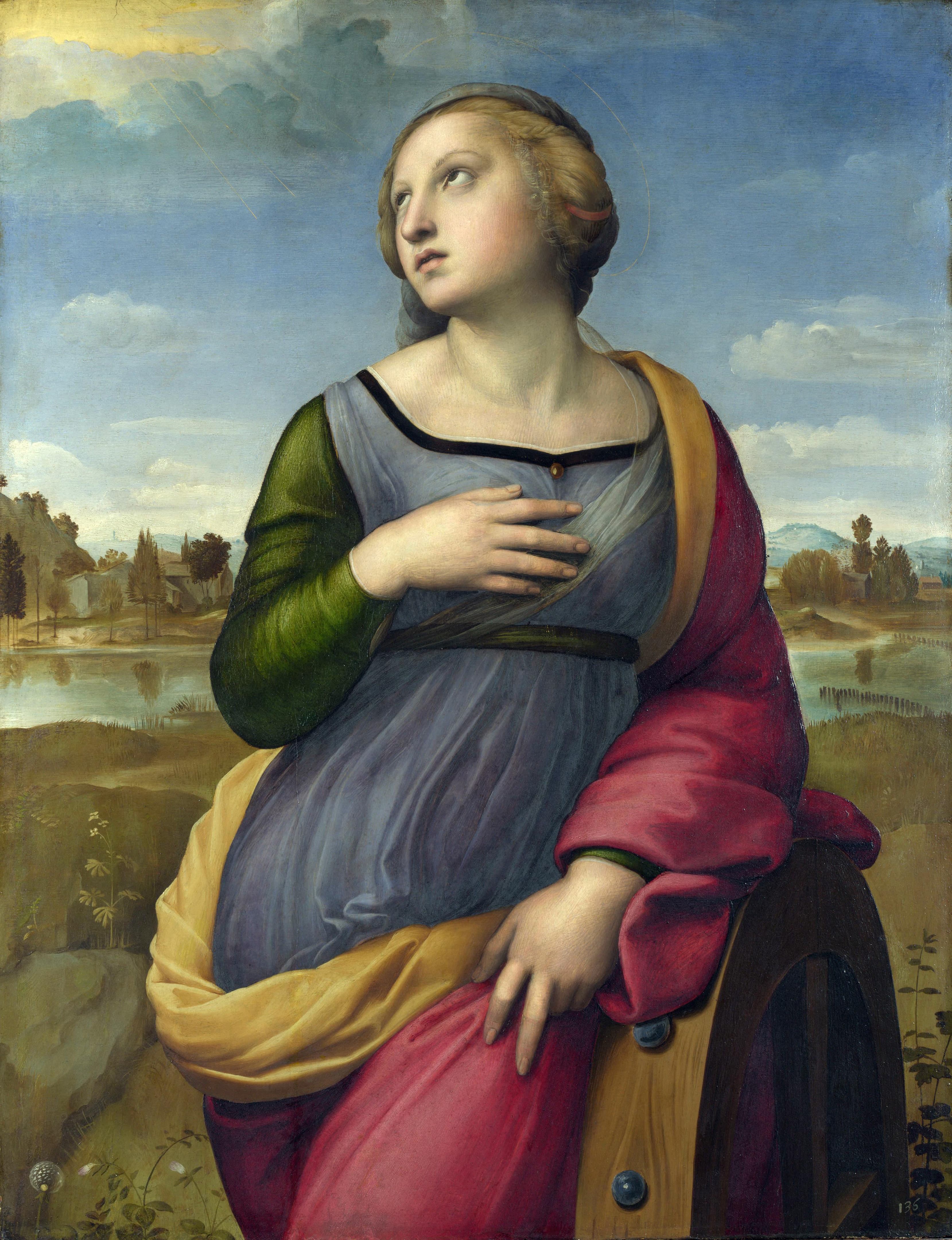 《亚历山大的圣凯瑟琳》（St. Catherine of Alexandria）｜拉斐尔 Raphael｜1508