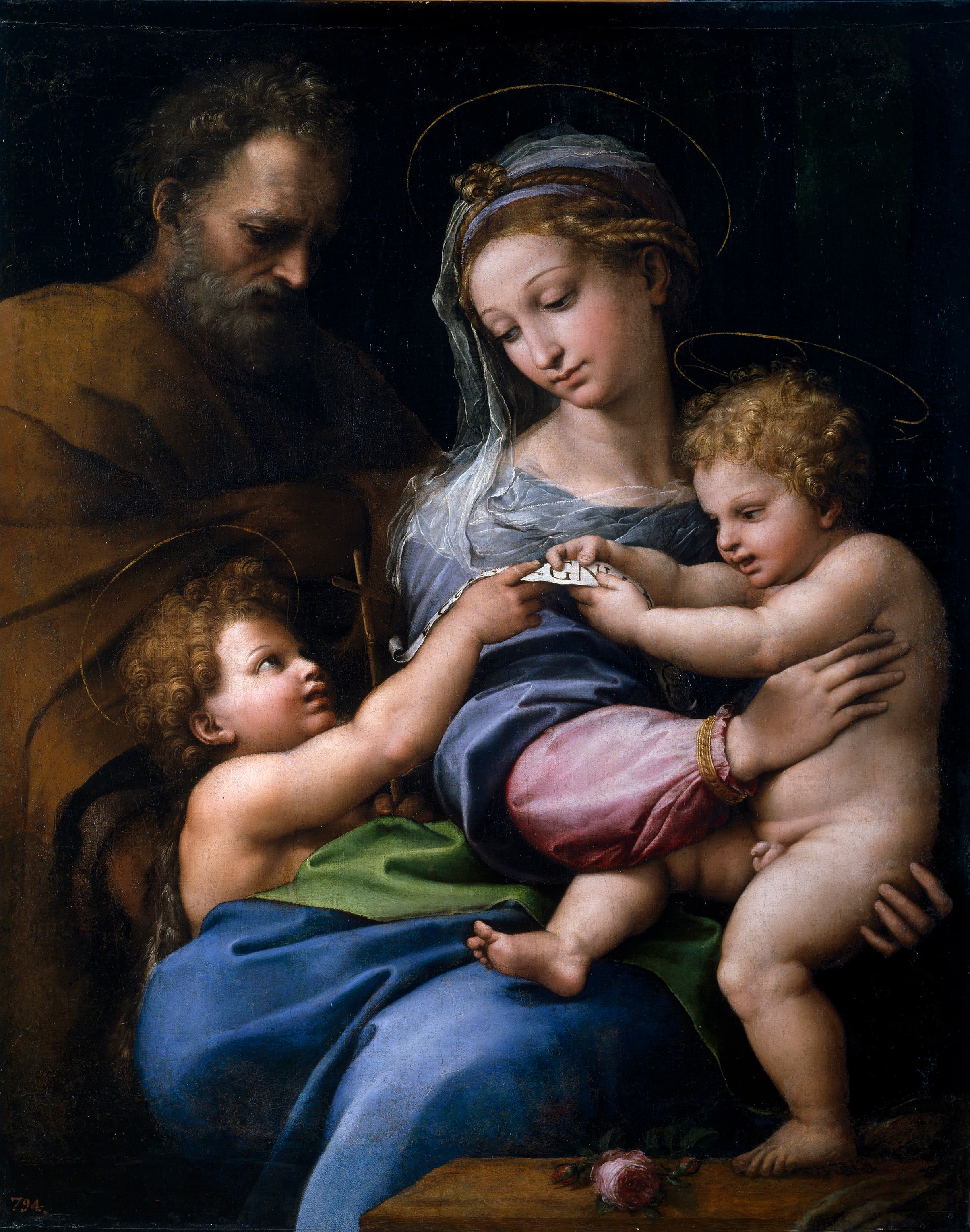 《玫瑰圣母》（The Virgin of the Rose）｜拉斐尔 Raphael｜约1518