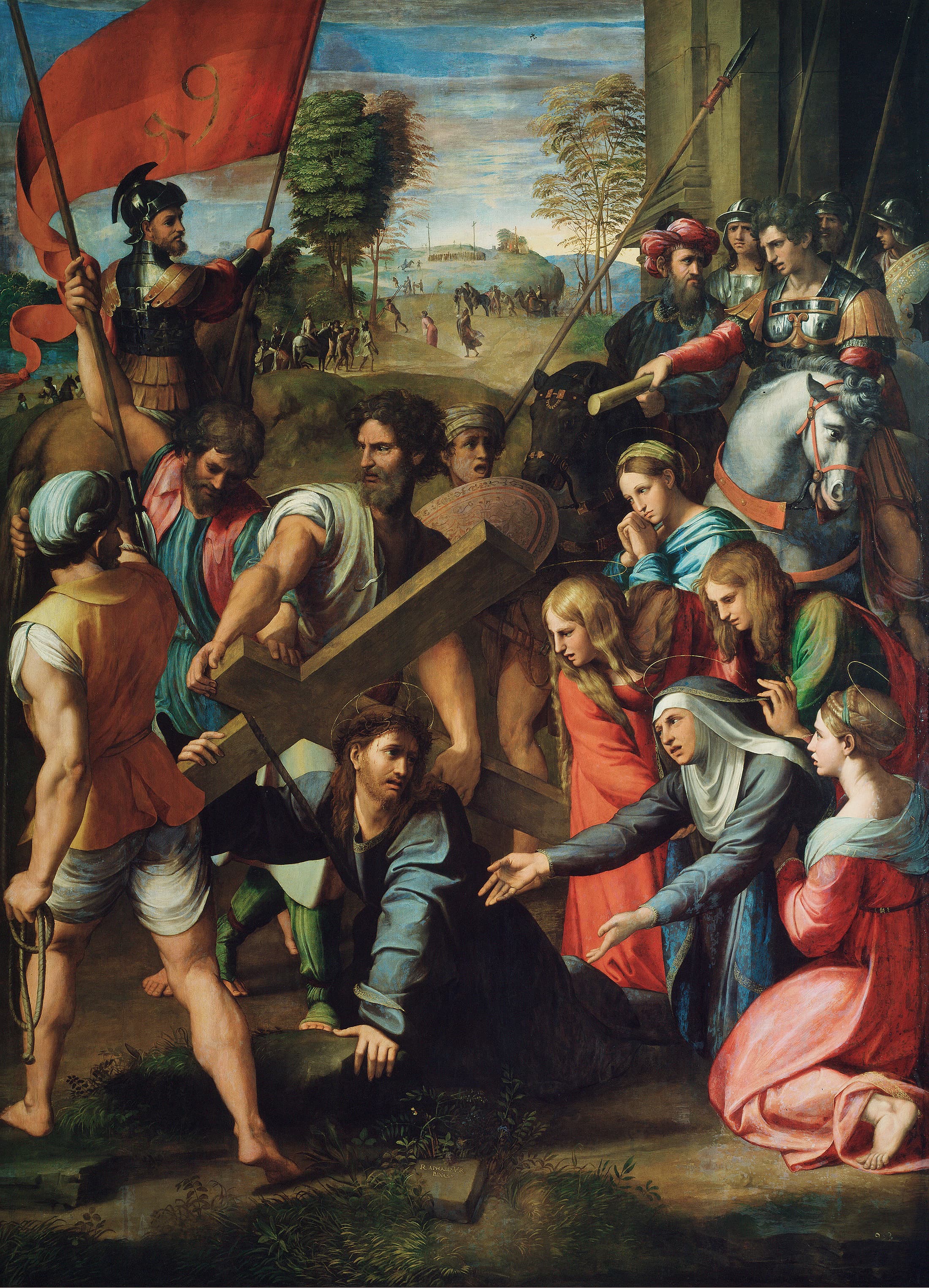 《赴刑途中跌倒》（The Fall on the Road to Calvary）｜拉斐尔 Raphael｜1517