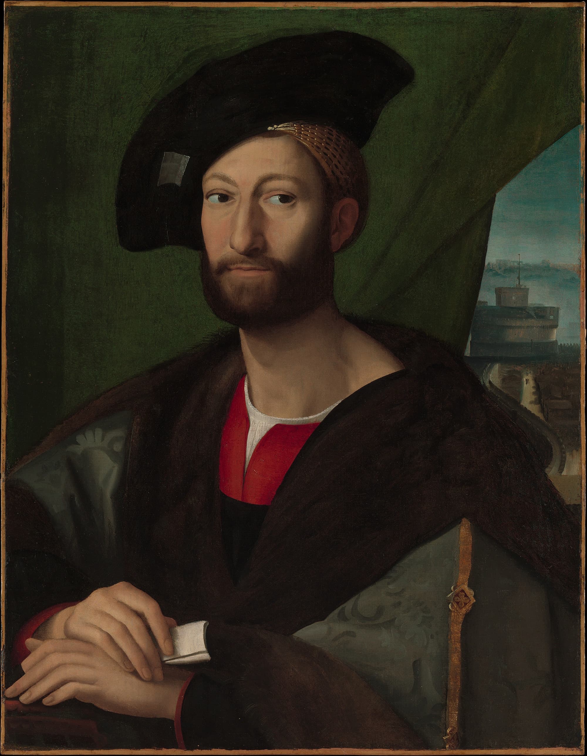 《男子肖像》（Portrait of a Man）｜拉斐尔 Raphael｜约1515–1518