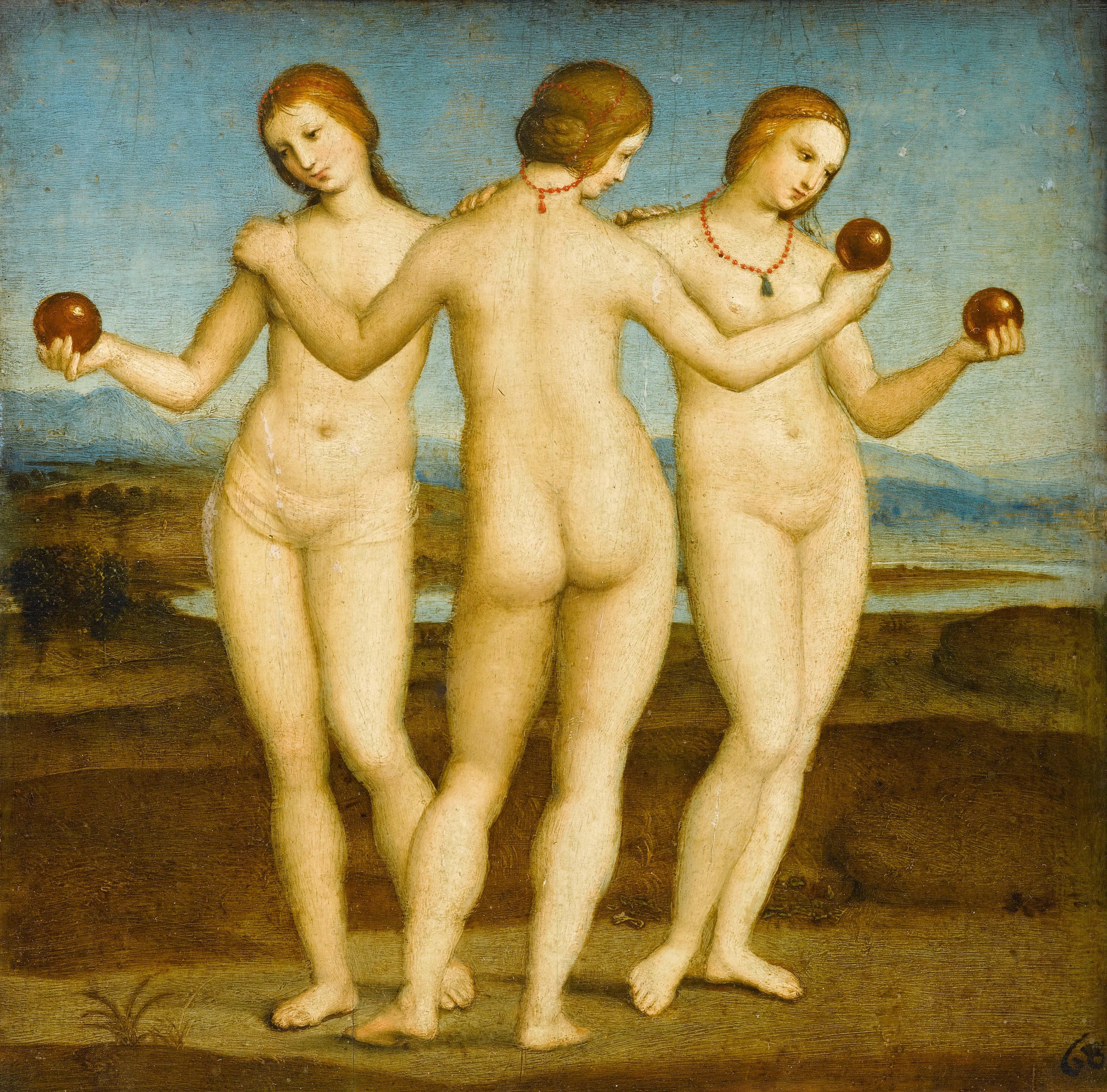 《三美神》（The Three Graces）｜拉斐尔 Raphael｜1505