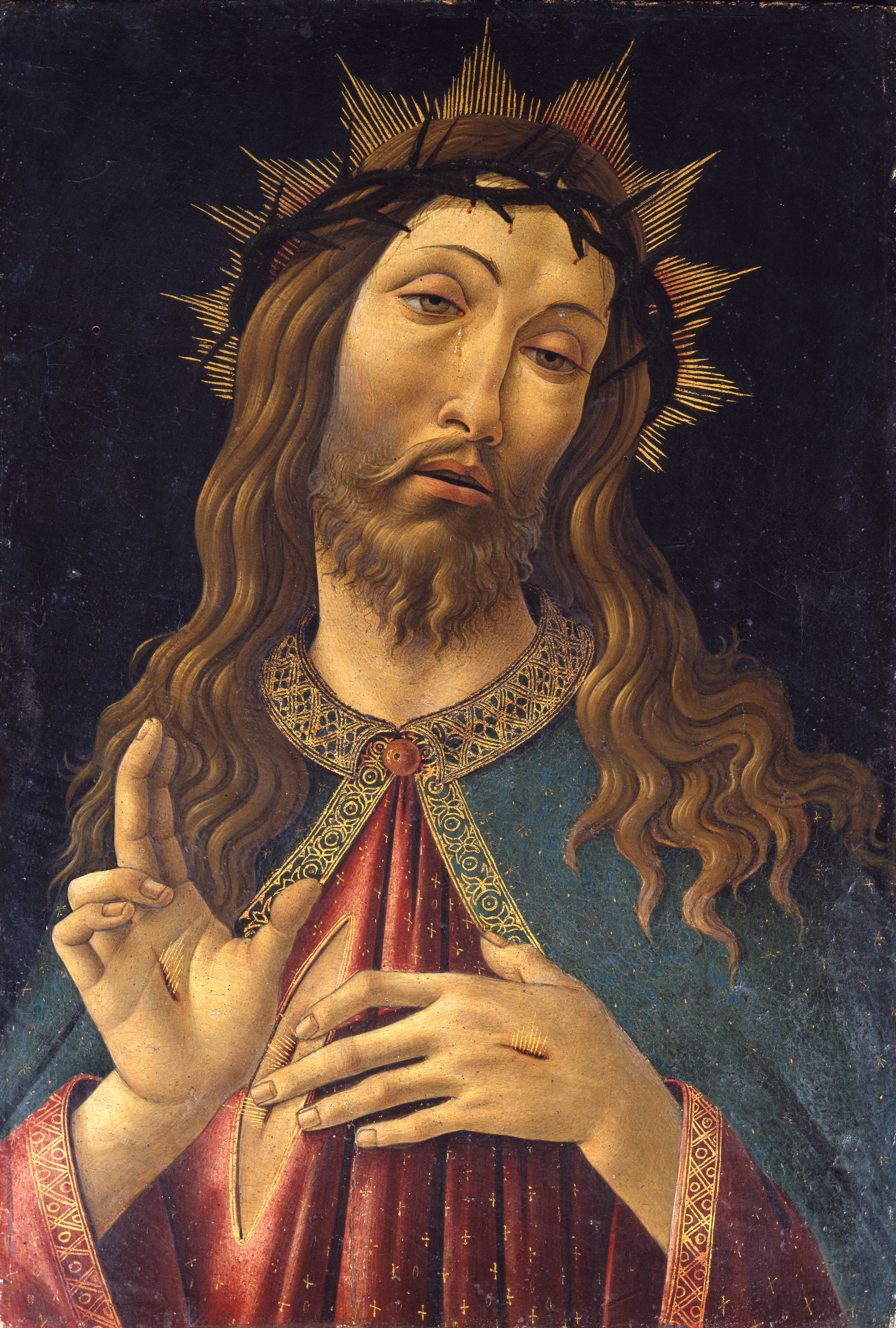 《戴荆棘冠的基督》（Christ Crowned with Thorns）｜桑德罗·波提切利 Sandro Botticelli｜1500