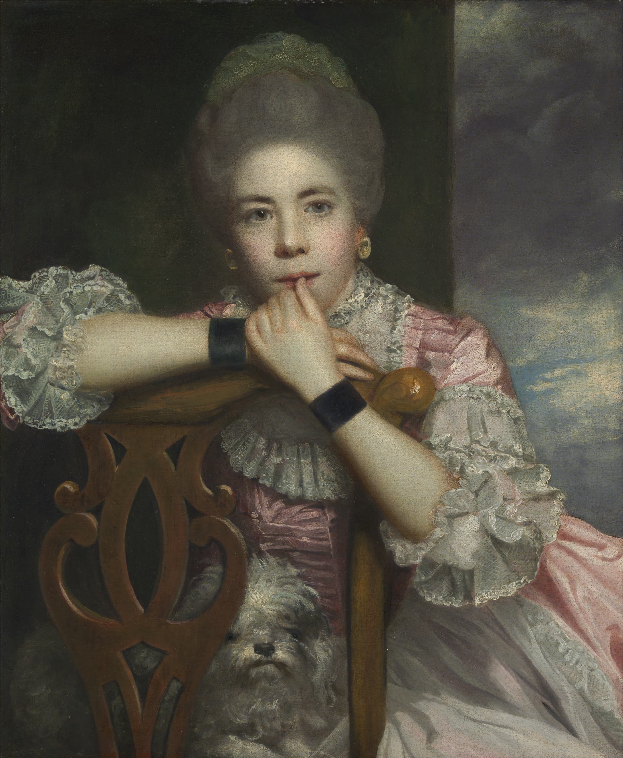 《阿宾顿夫人在威廉·康格里夫的《爱对爱》中饰演普鲁小姐》（Mrs. Abington as Miss Prue in 'Love for Love' by William Congreve）｜约书亚·雷诺兹爵士 Sir Joshua Reynolds｜1771