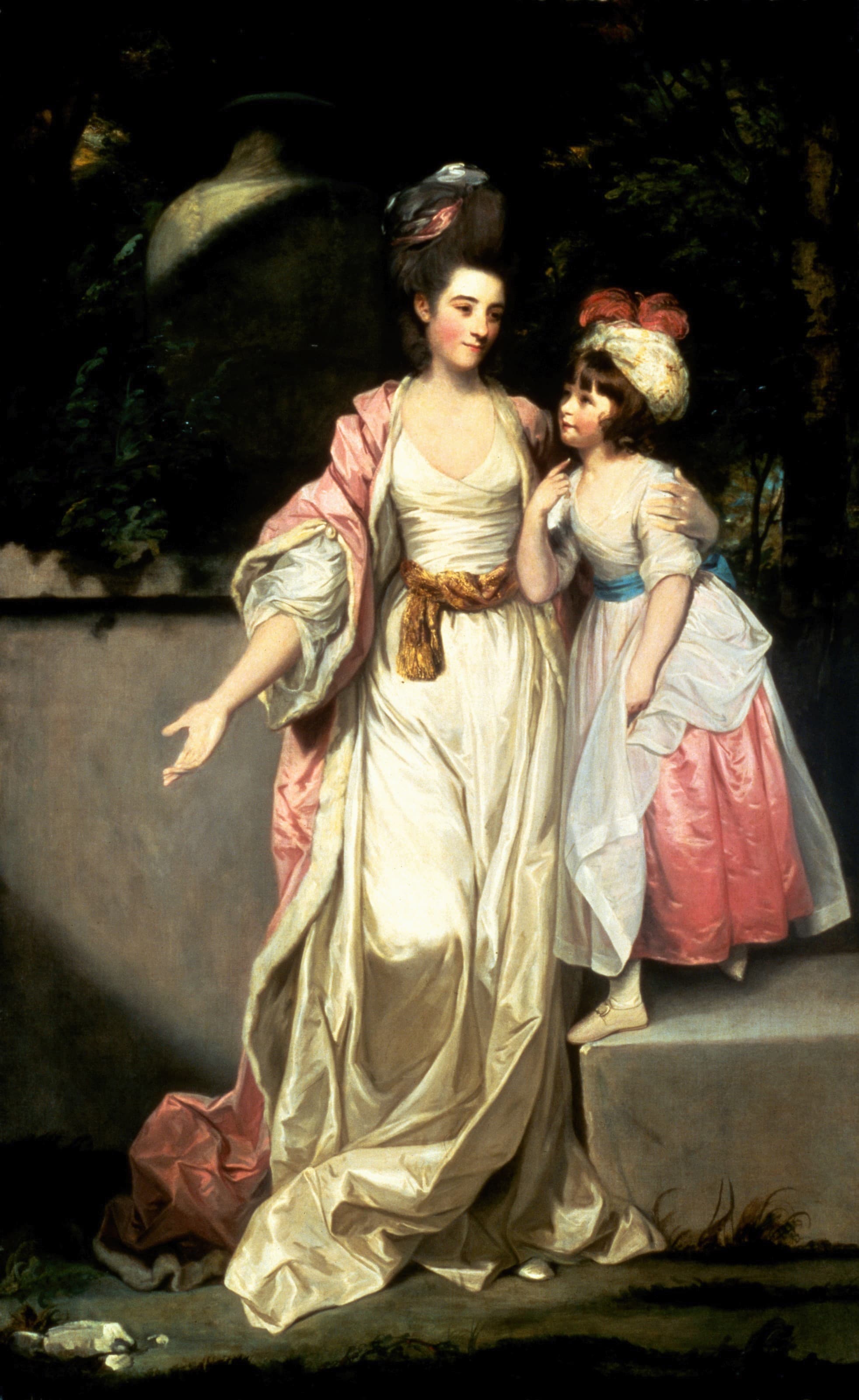 《杰尔夫·鲍维斯夫人和她女儿的肖像》（Portrait of Mrs. Jelf Powis and her Daughter）｜约书亚·雷诺兹爵士 Sir Joshua Reynolds｜1777